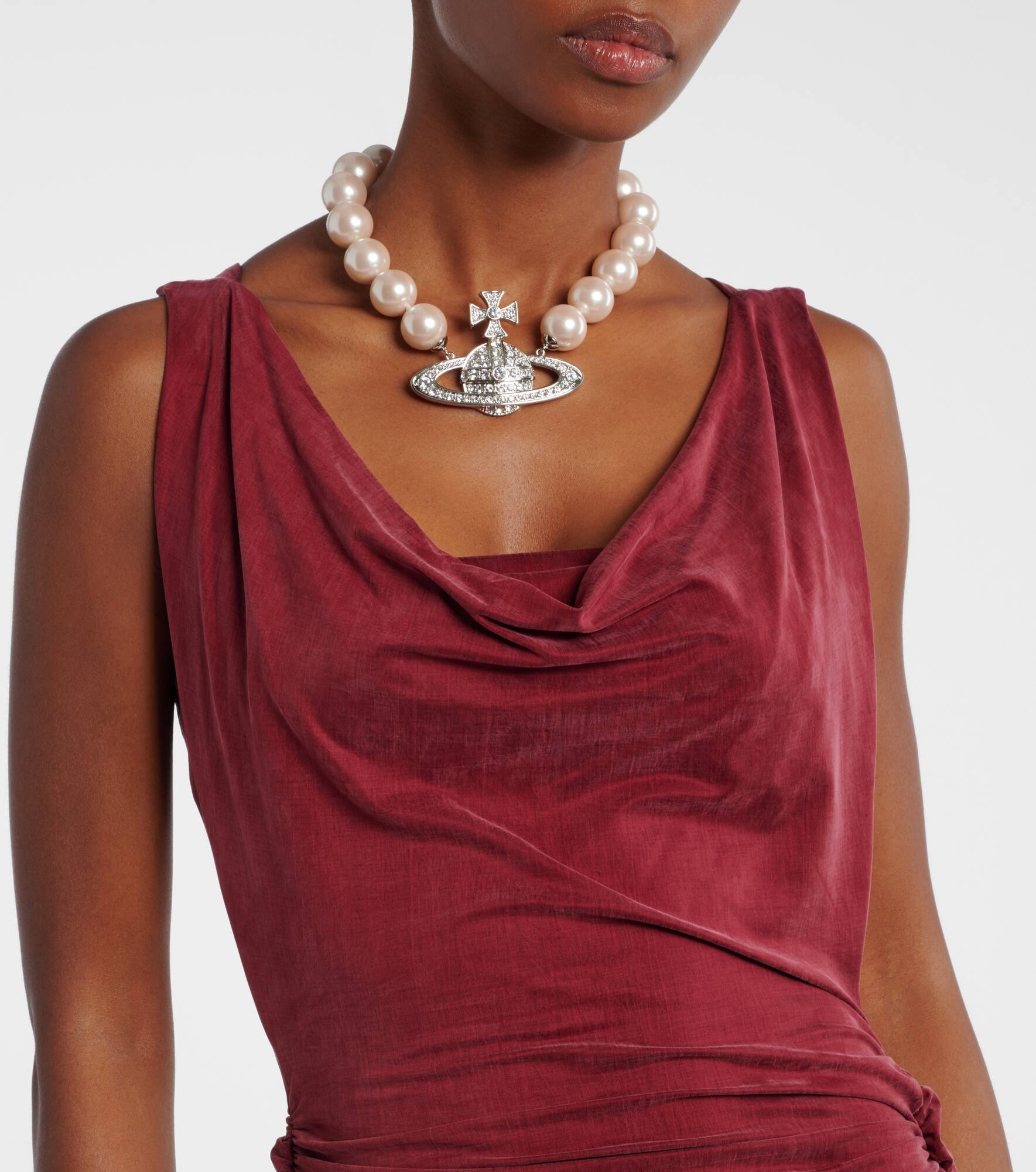 Liz draped jersey maxi dress - 4
