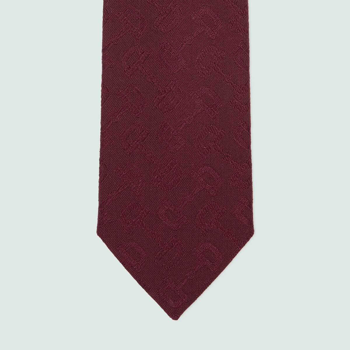 Horsebit jacquard cotton wool tie - 3