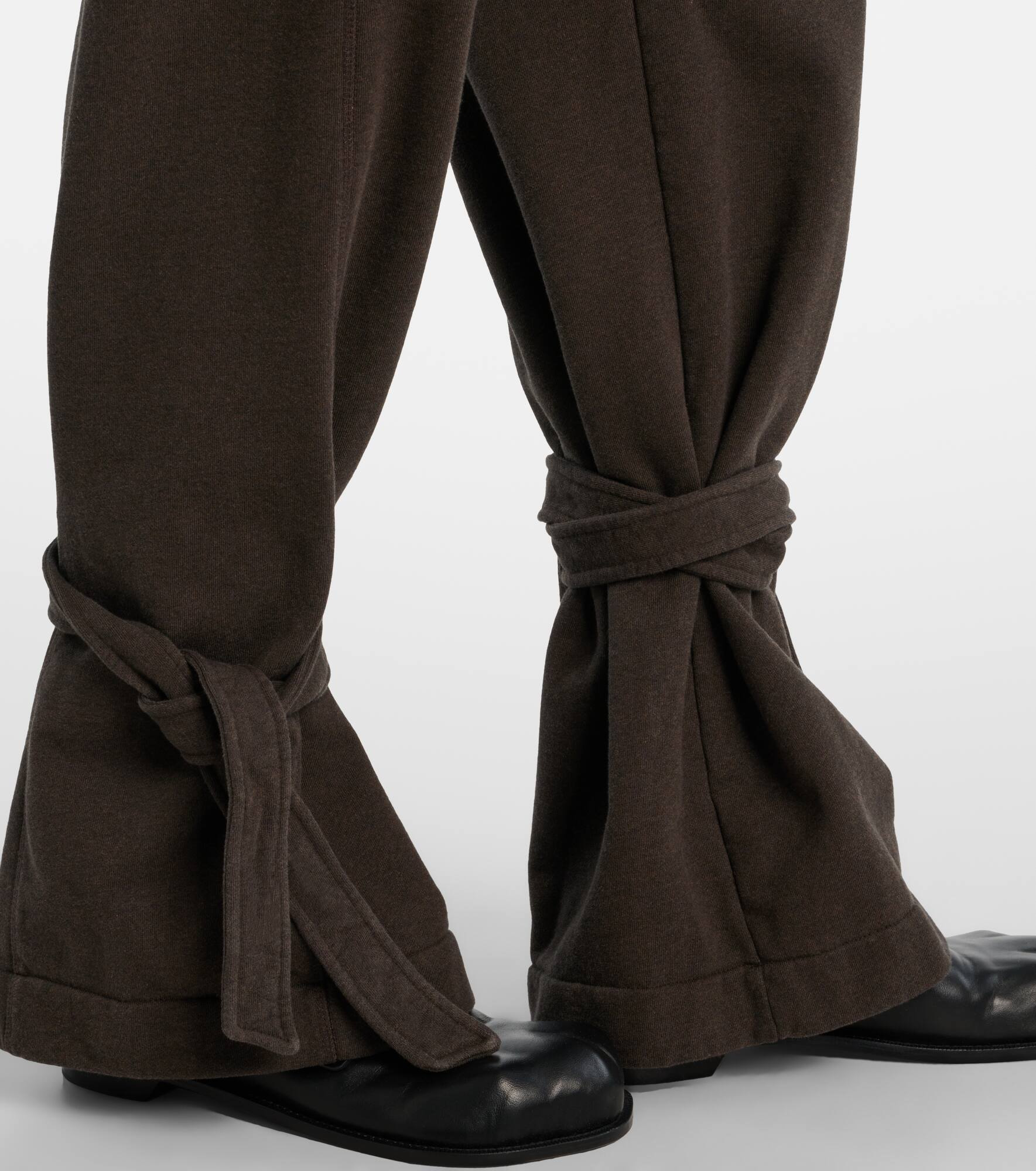 Tapered cotton fleece sweatpants - 5
