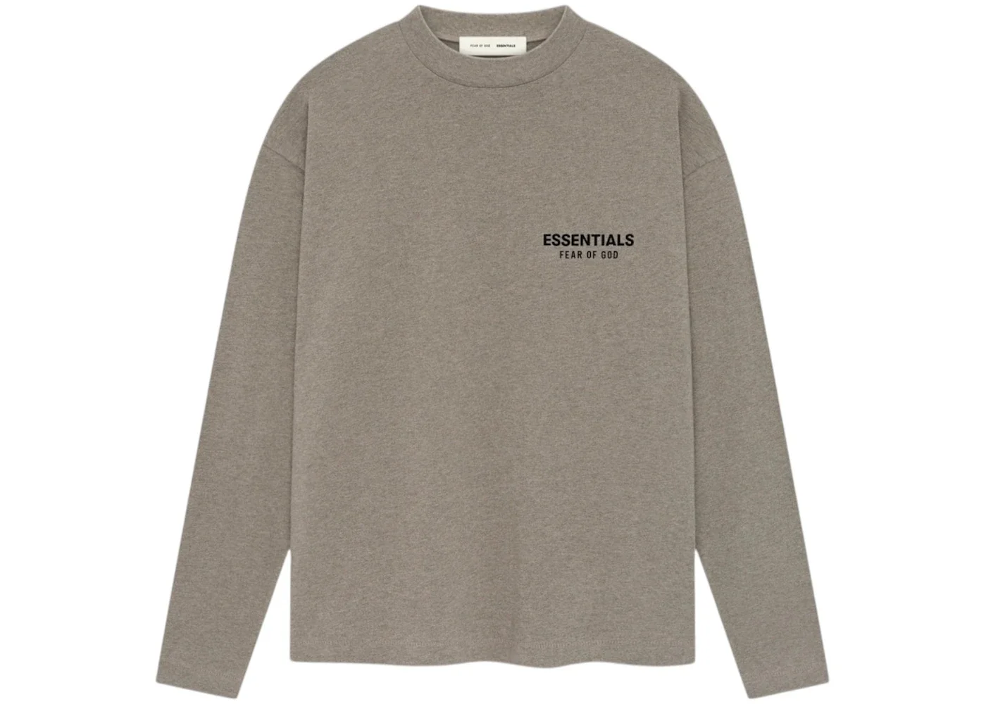 Fear of God Essentials Classic Long Sleeve Tee Homestead Heather - 1