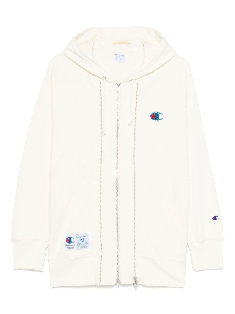 x Champion logo-patch hoodie 1