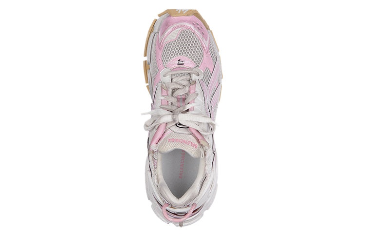 Balenciaga Runner Sneakers 'White Baby Pink Mesh and Nylon' 677403W3RB39059 - 4