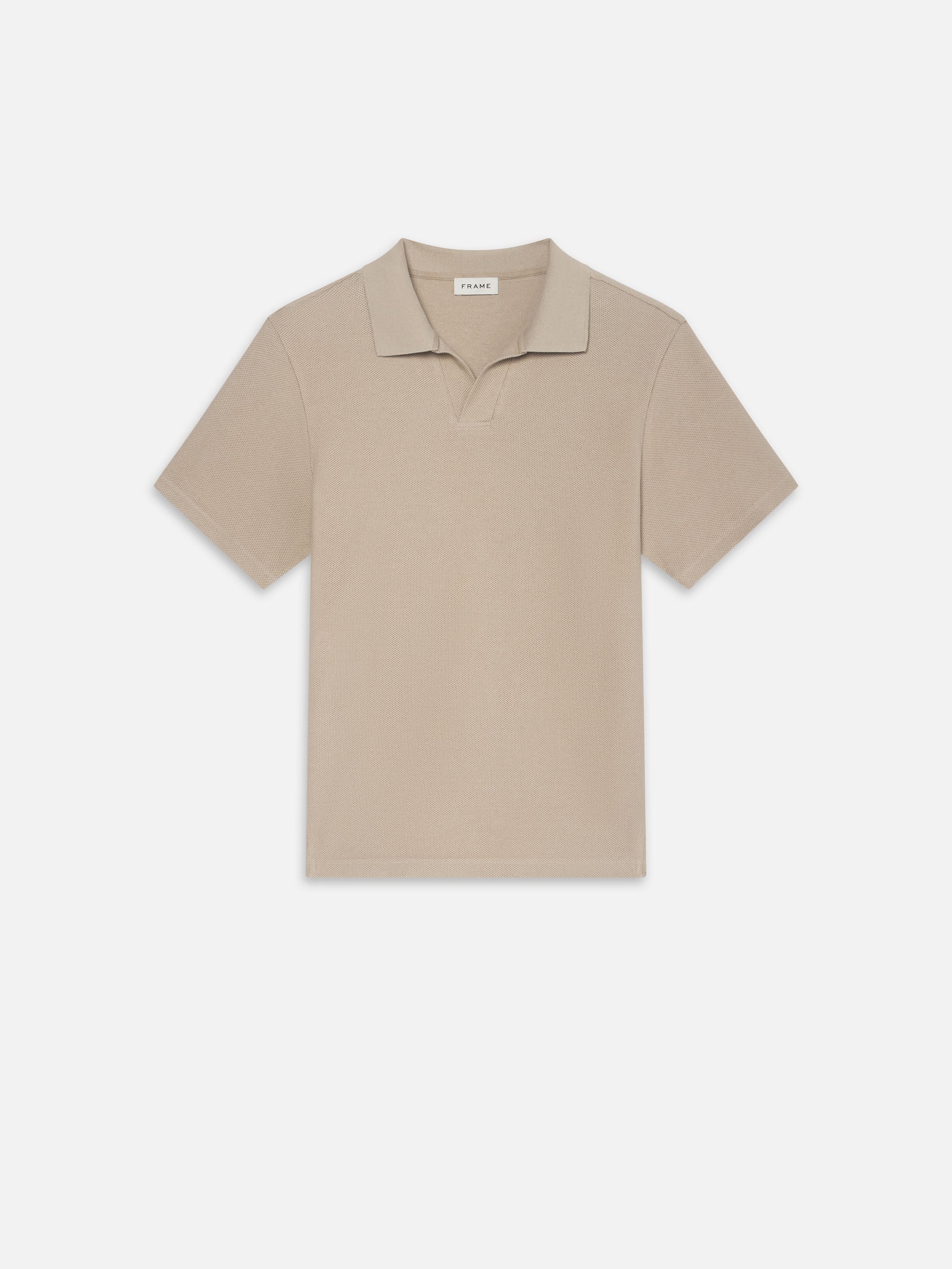 Jacquard Polo in Summer Beige - 1