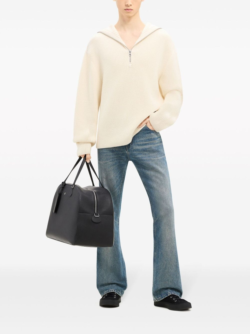 courrèges ribbed-knit hooded sweater outlook