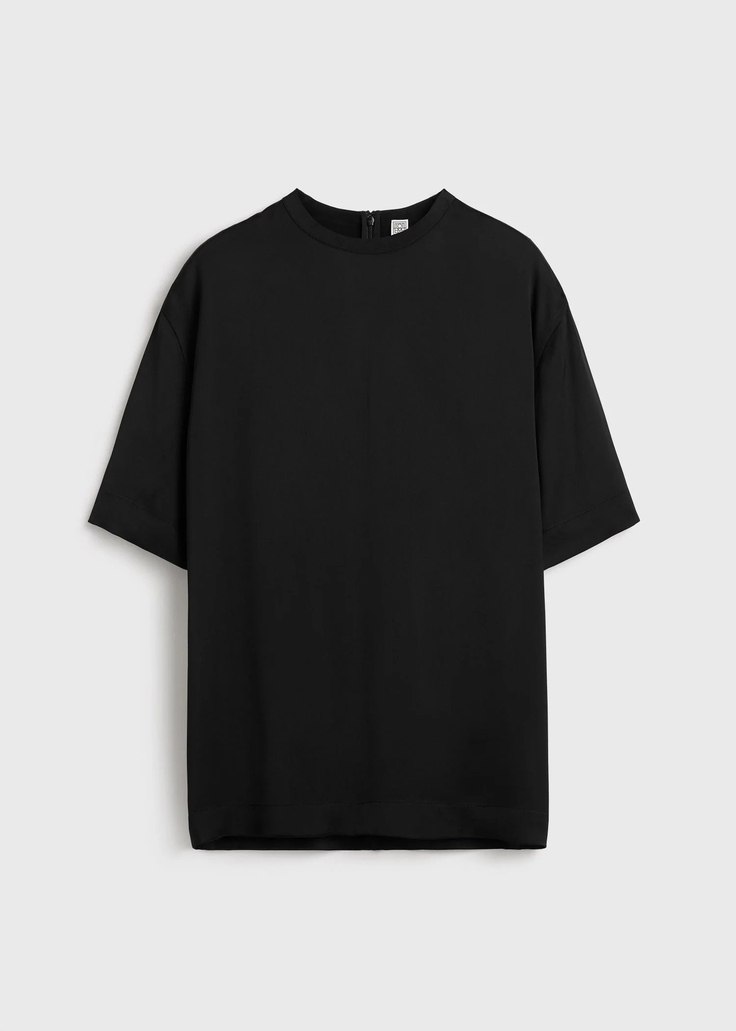 Satin tee black - 1