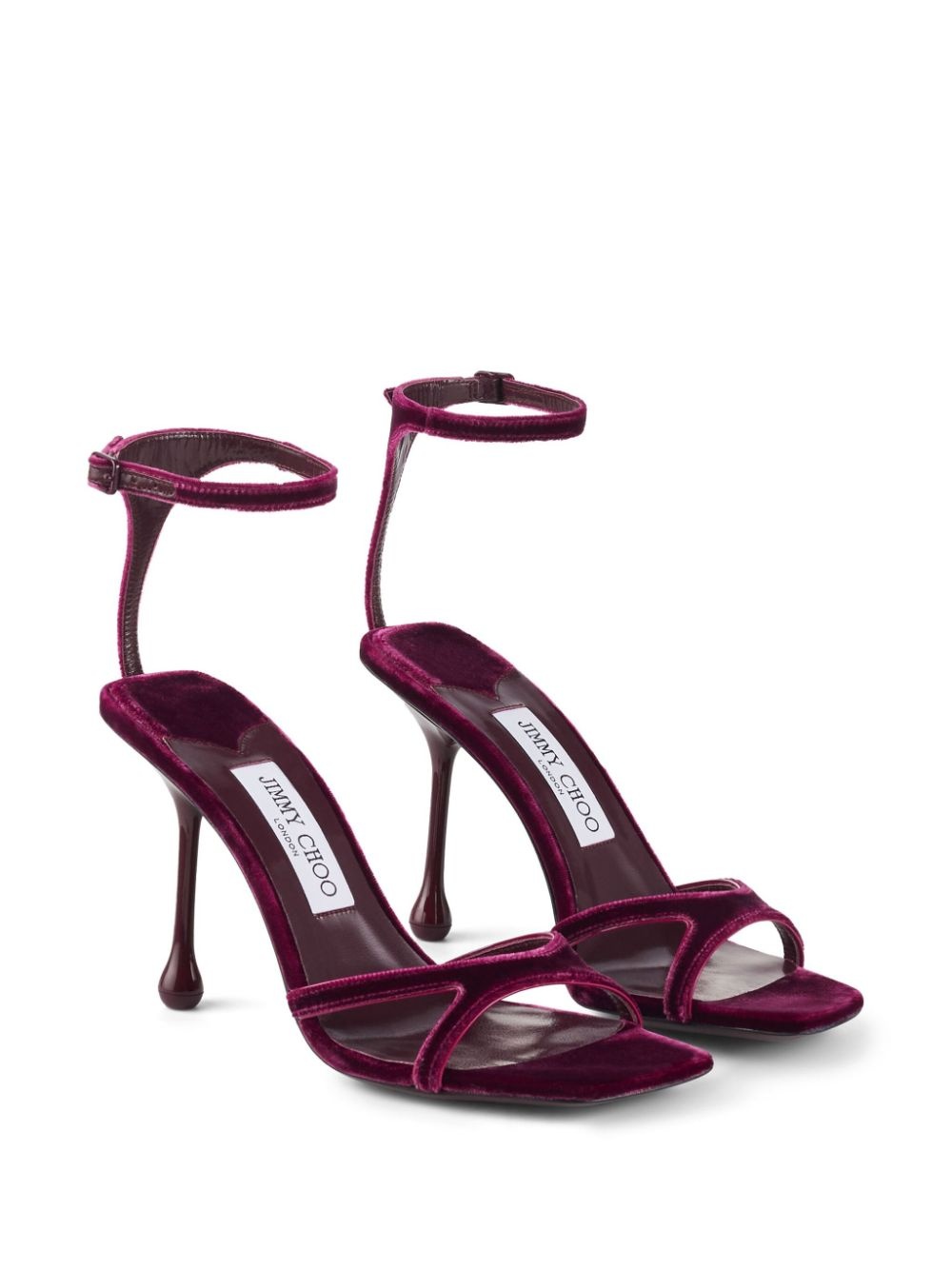 Ixia 95mm velvet sandals - 2