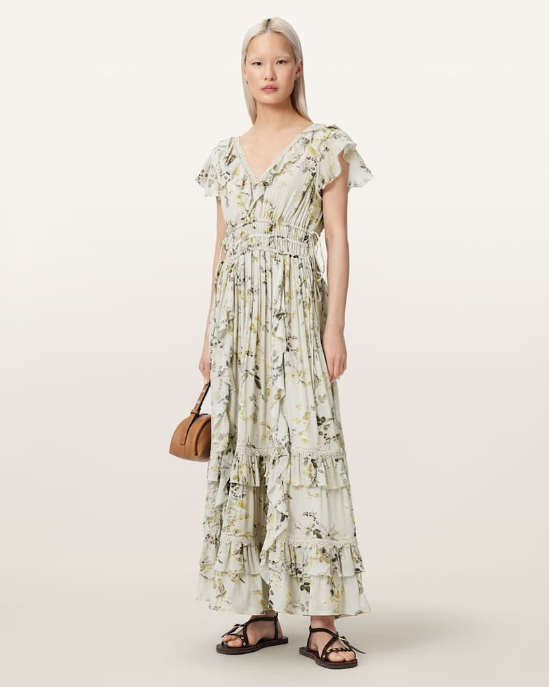 CANTO FLORAL RUFFLED MAXI DRESS 3