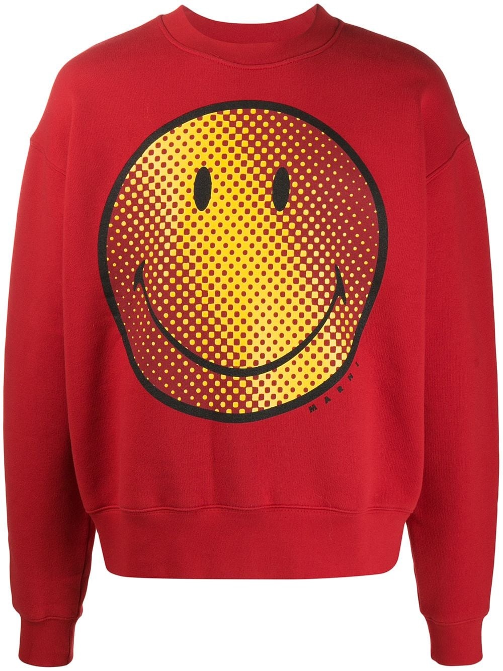 smile-print sweatshirt - 1