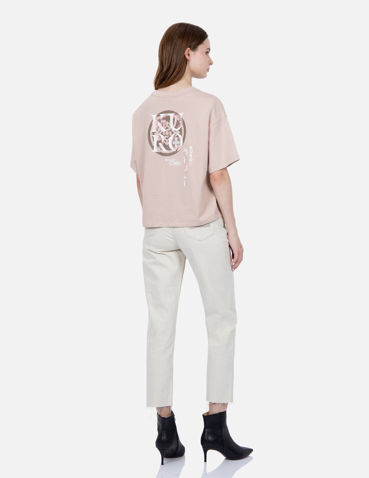 Logo and Kamon Print T-shirt - 3