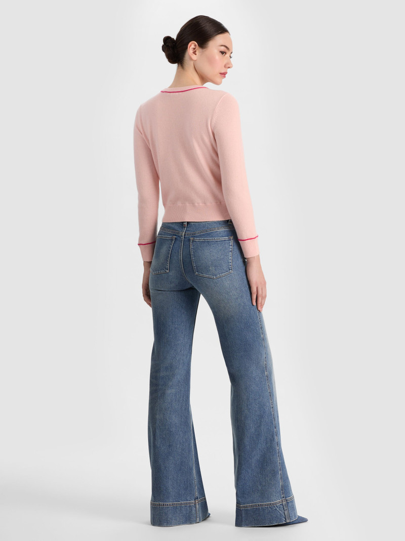 Alice + Olivia CAROLANN CASHMERE PULLOVER outlook