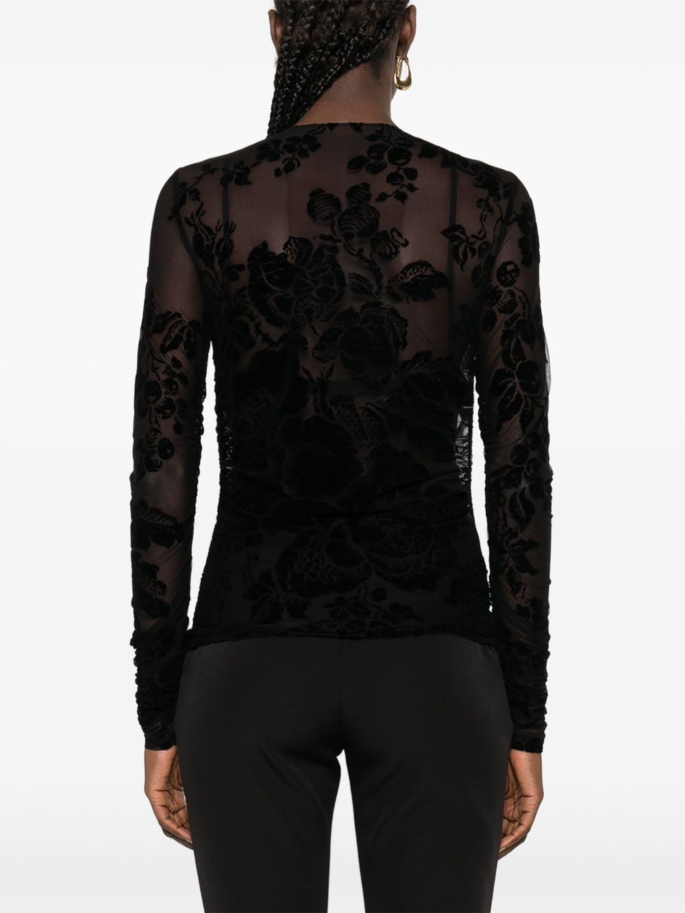 floral-print top - 4