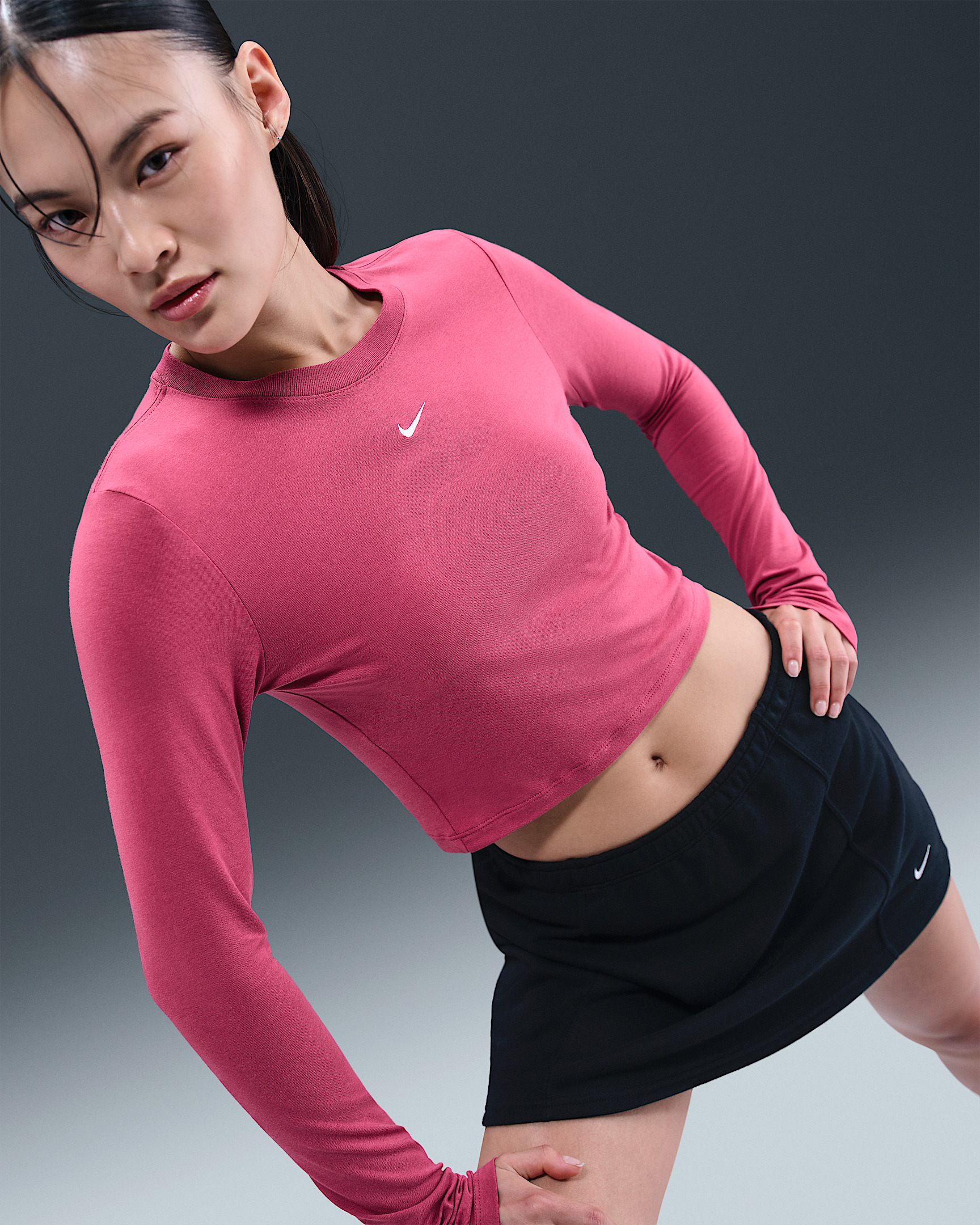 Nike Sportswear Chill Knit Women's Slim Long-Sleeve Cropped Top - 3
