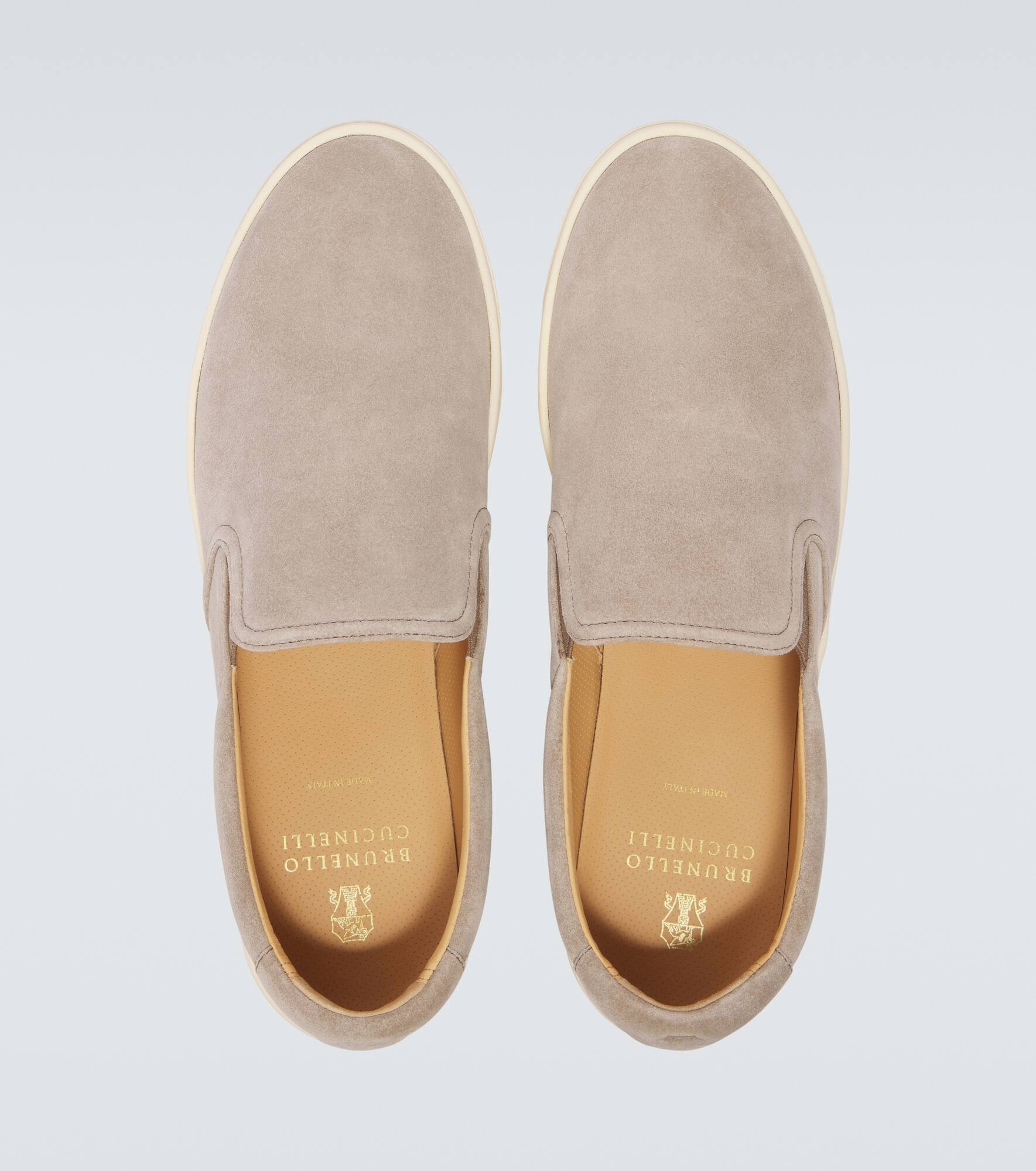 Suede slip-on sneakers - 4