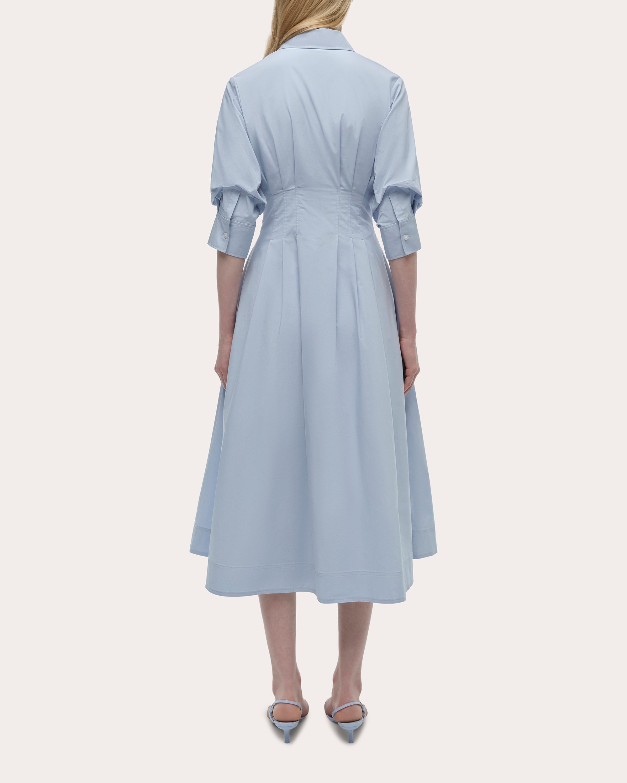 Jazz Poplin Pintuck Midi Dress - 2