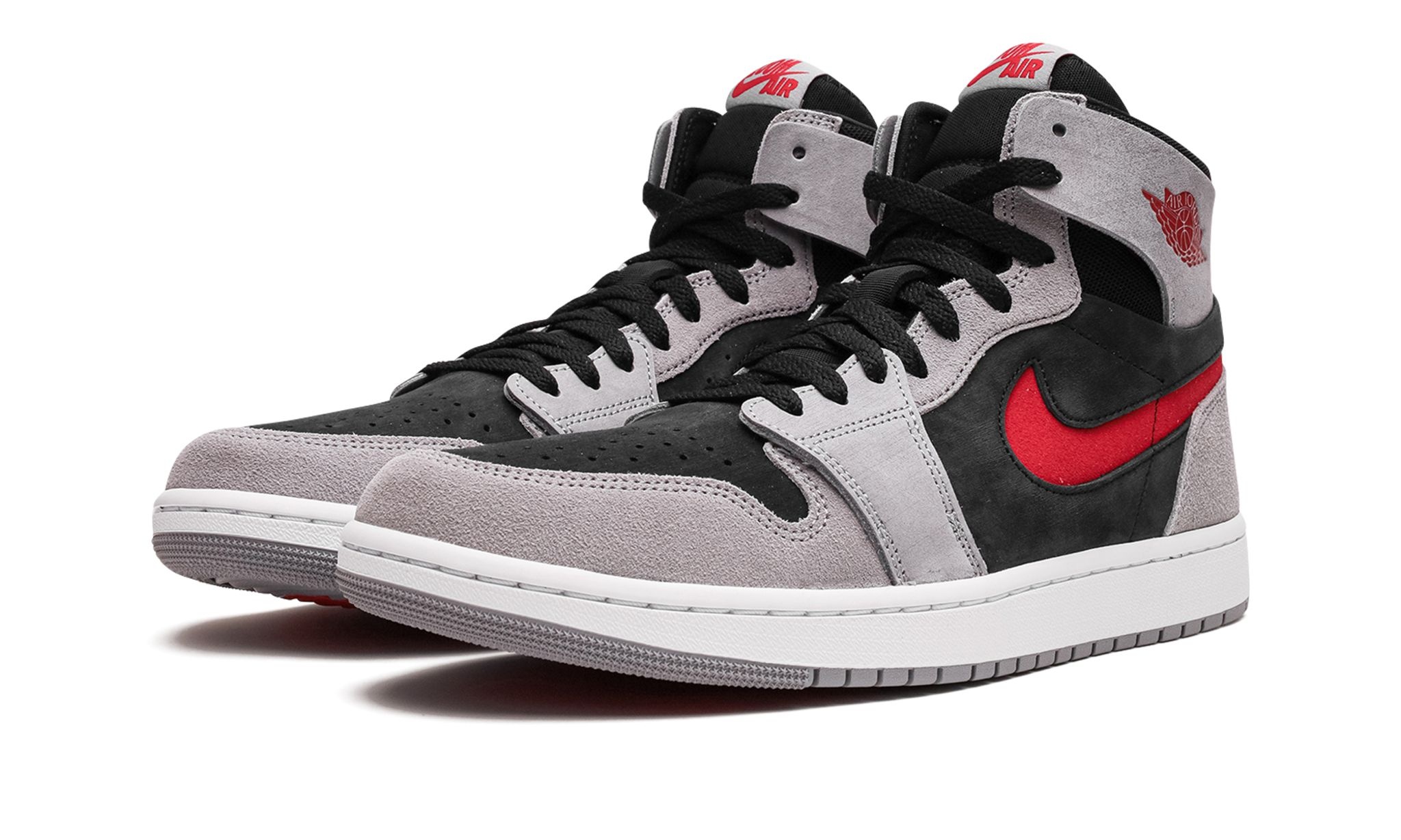 Jordan 1 Zoom Air Comfort 2 "Black / Fire Red / Cement Grey" - 2