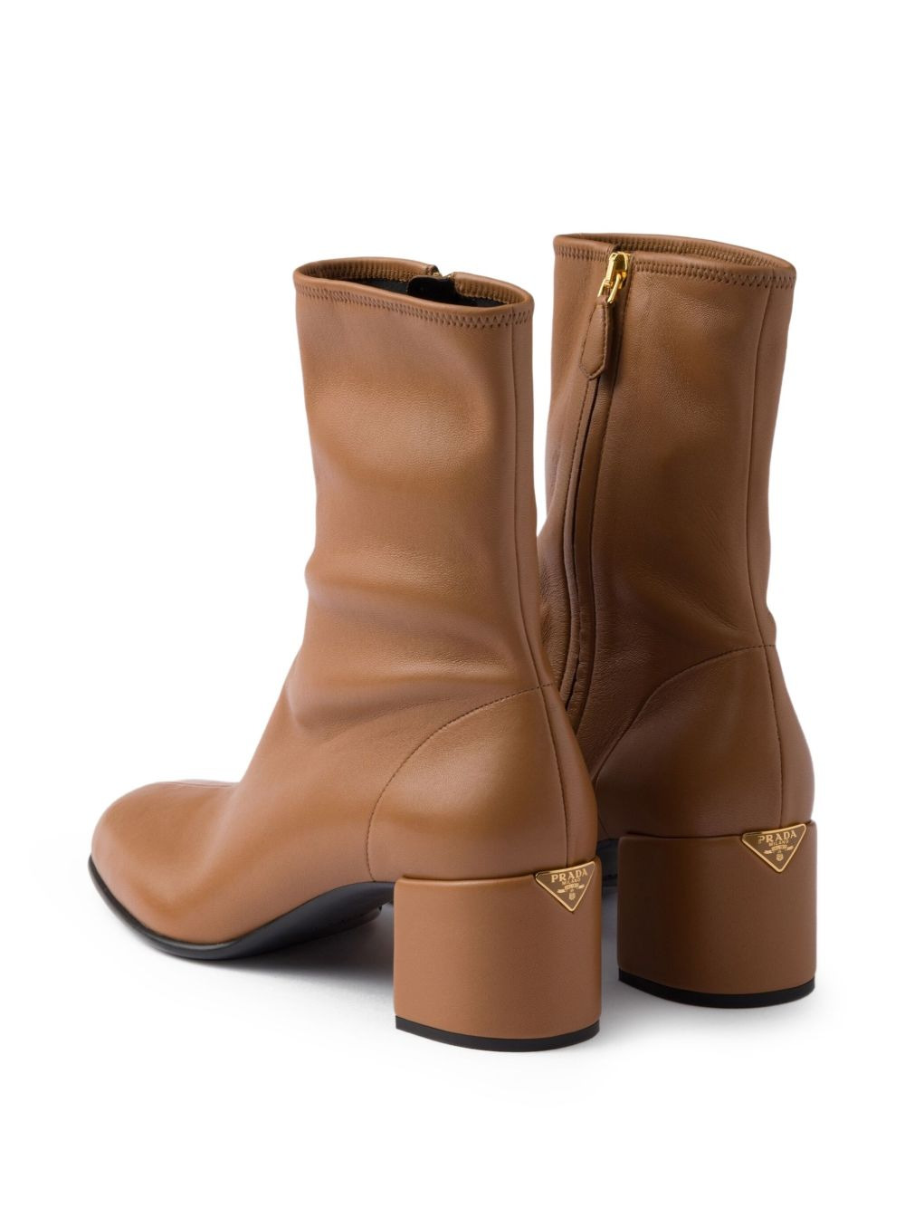 55mm zip-up block-heel boots - 3