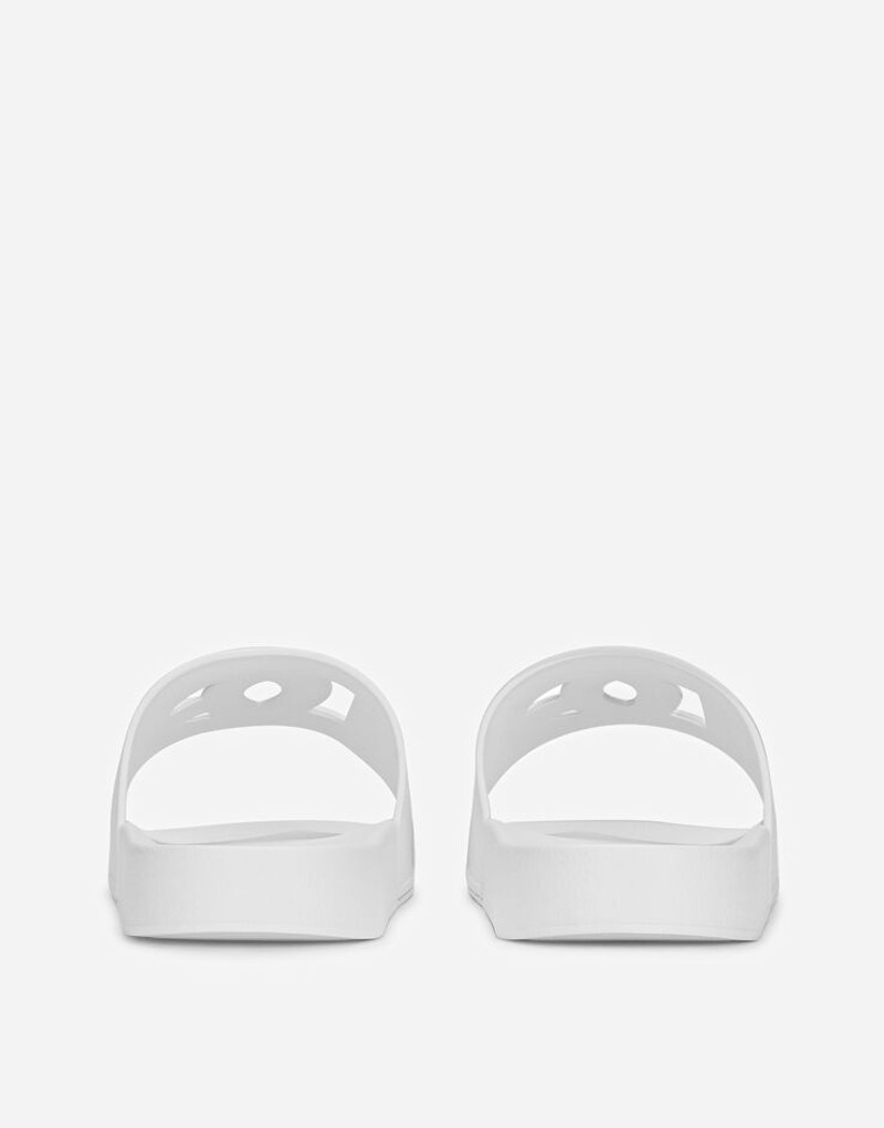 Dolce & Gabbana Rubber beachwear sliders with DG logo outlook