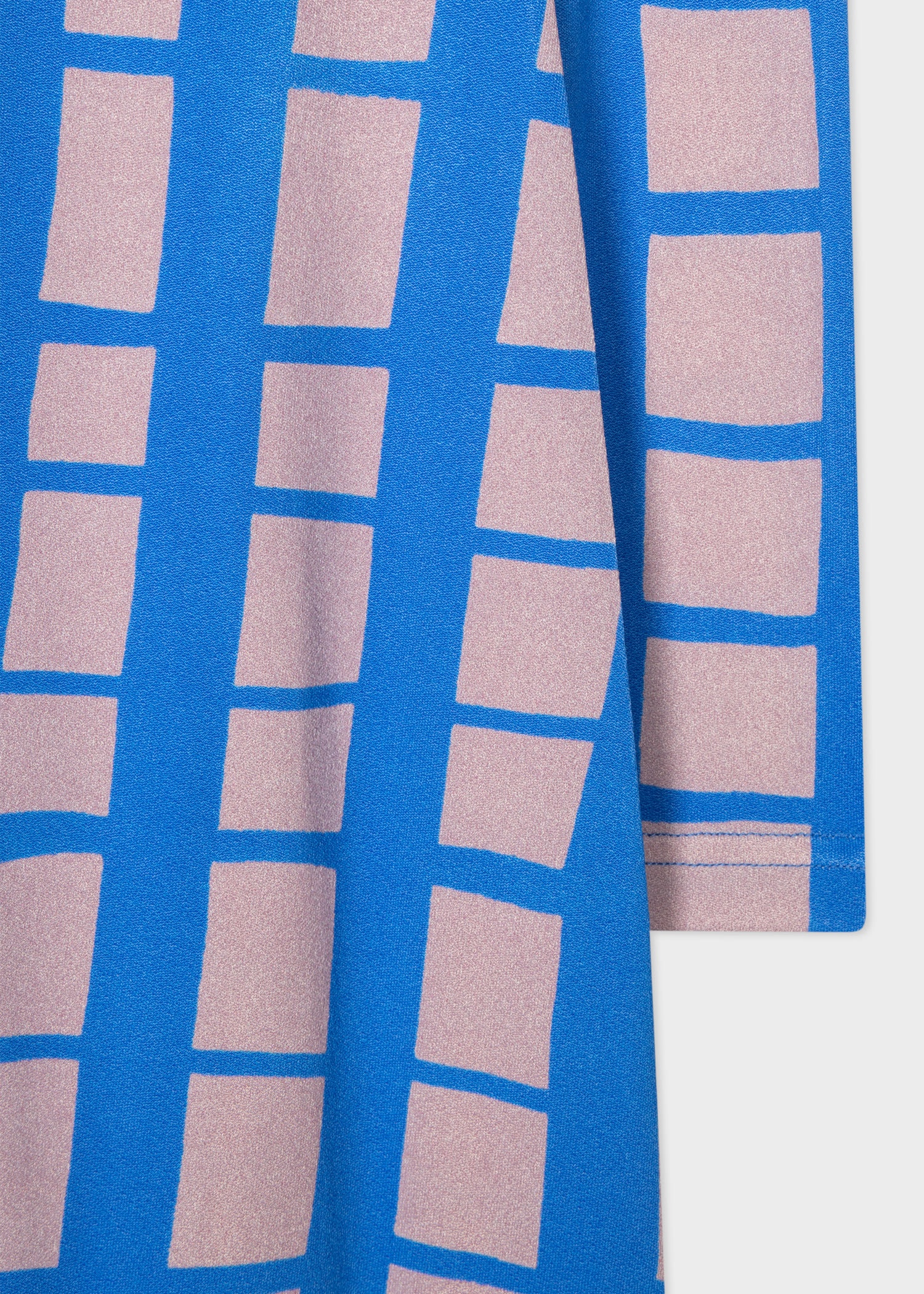 'Hand Drawn Check' Midi Dress - 3