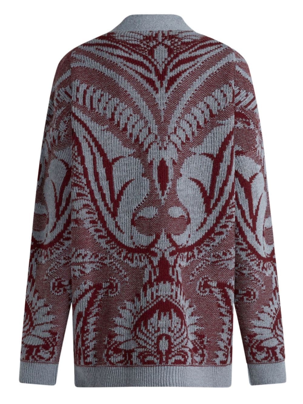 floral jacquard-knitted cardigan - 7