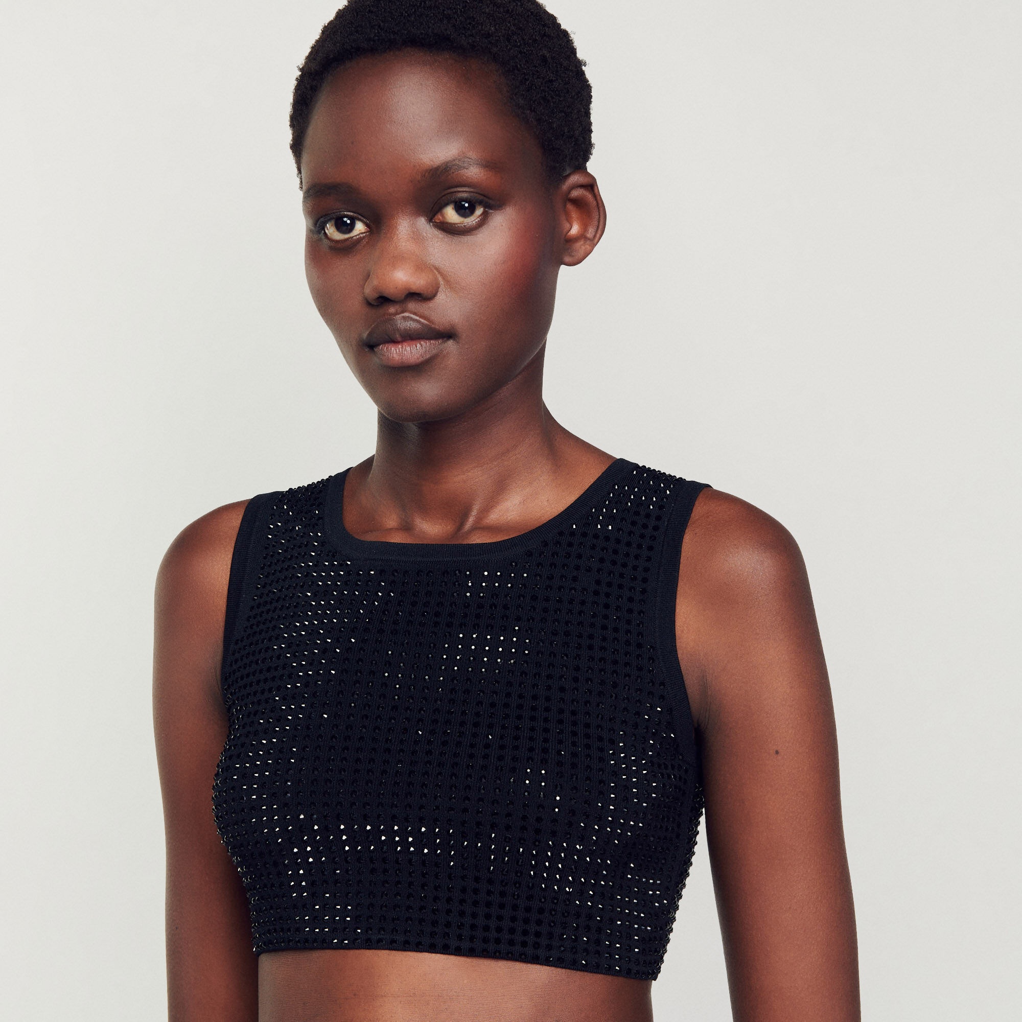 CROP TOP WITH RHINESTONES - 4