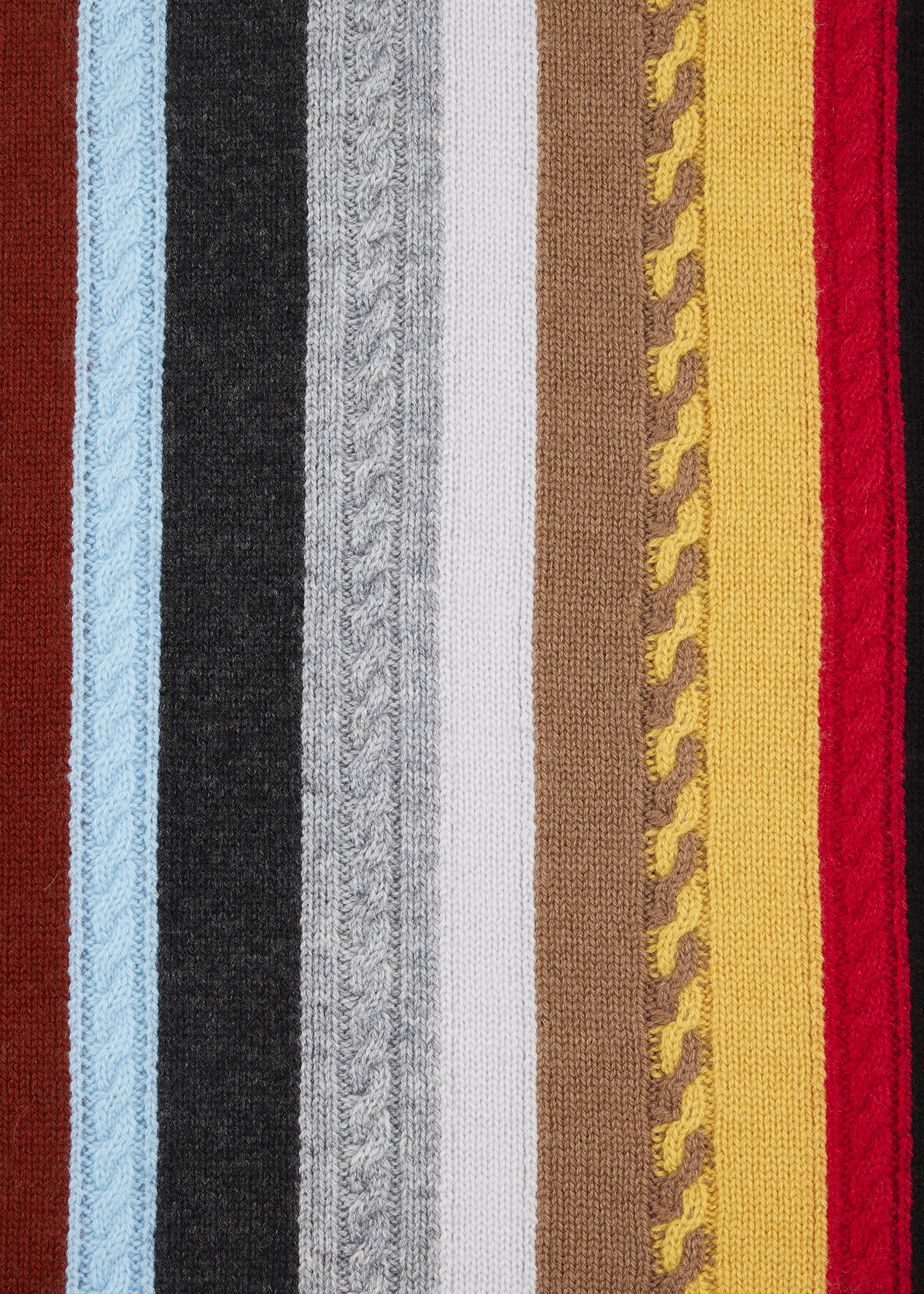 Women's Merino Wool 'Signature Stripe' Scarf - 3
