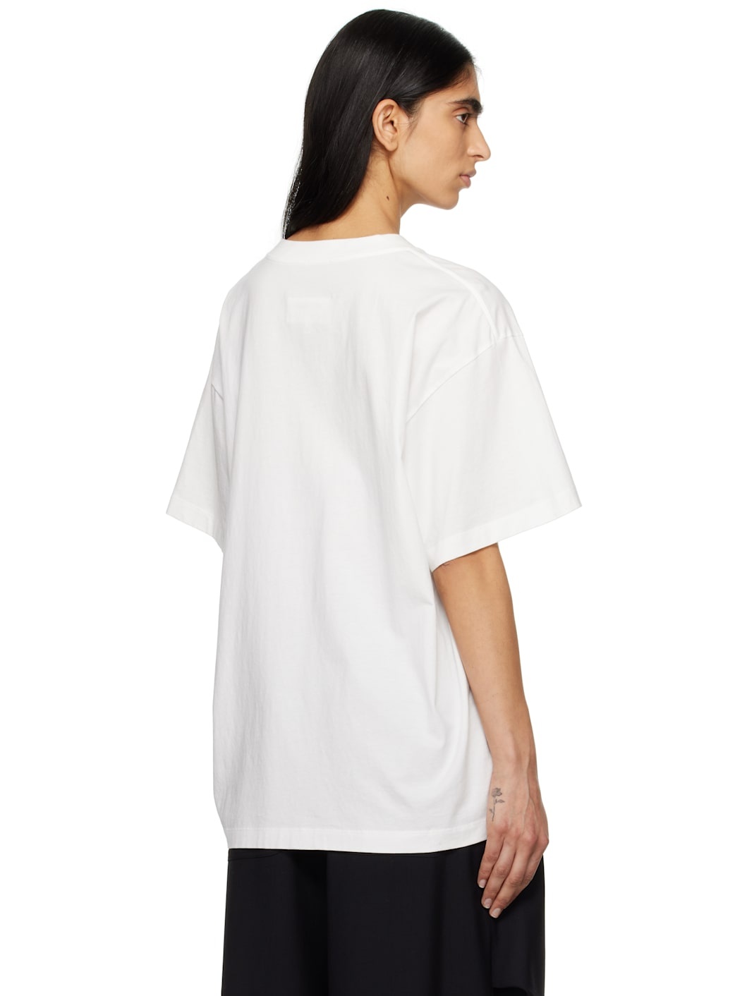 White Logo Patch T-shirt - 3