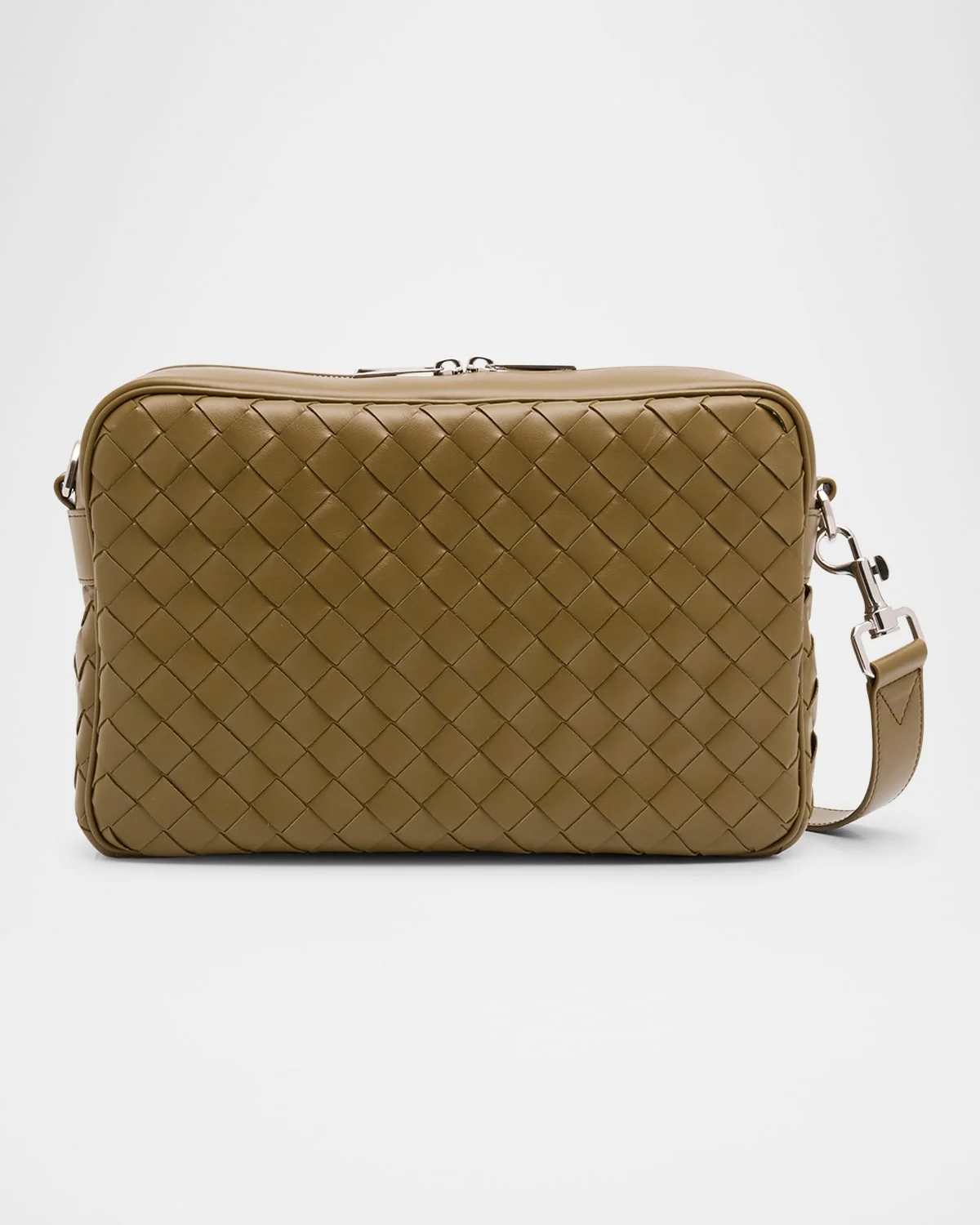 Men's Intrecciato Medium Crossbody Bag - 1