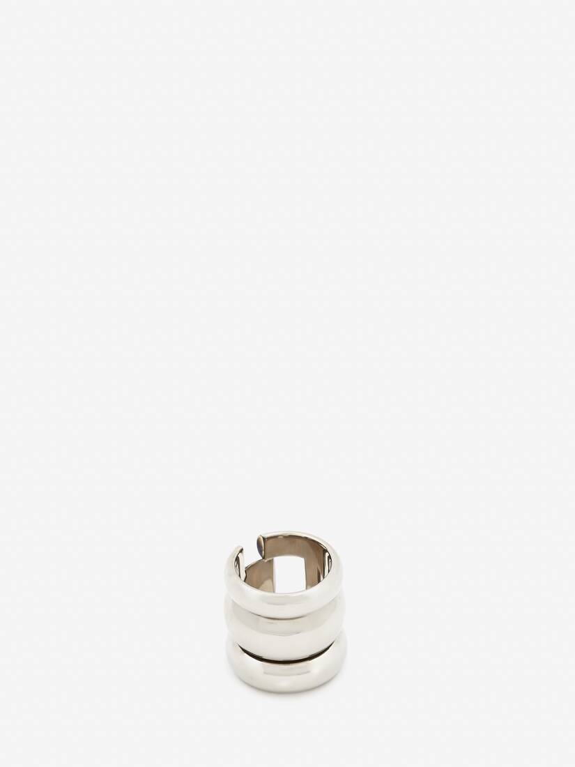 Women's Broken Ring in Antique Silver - 3