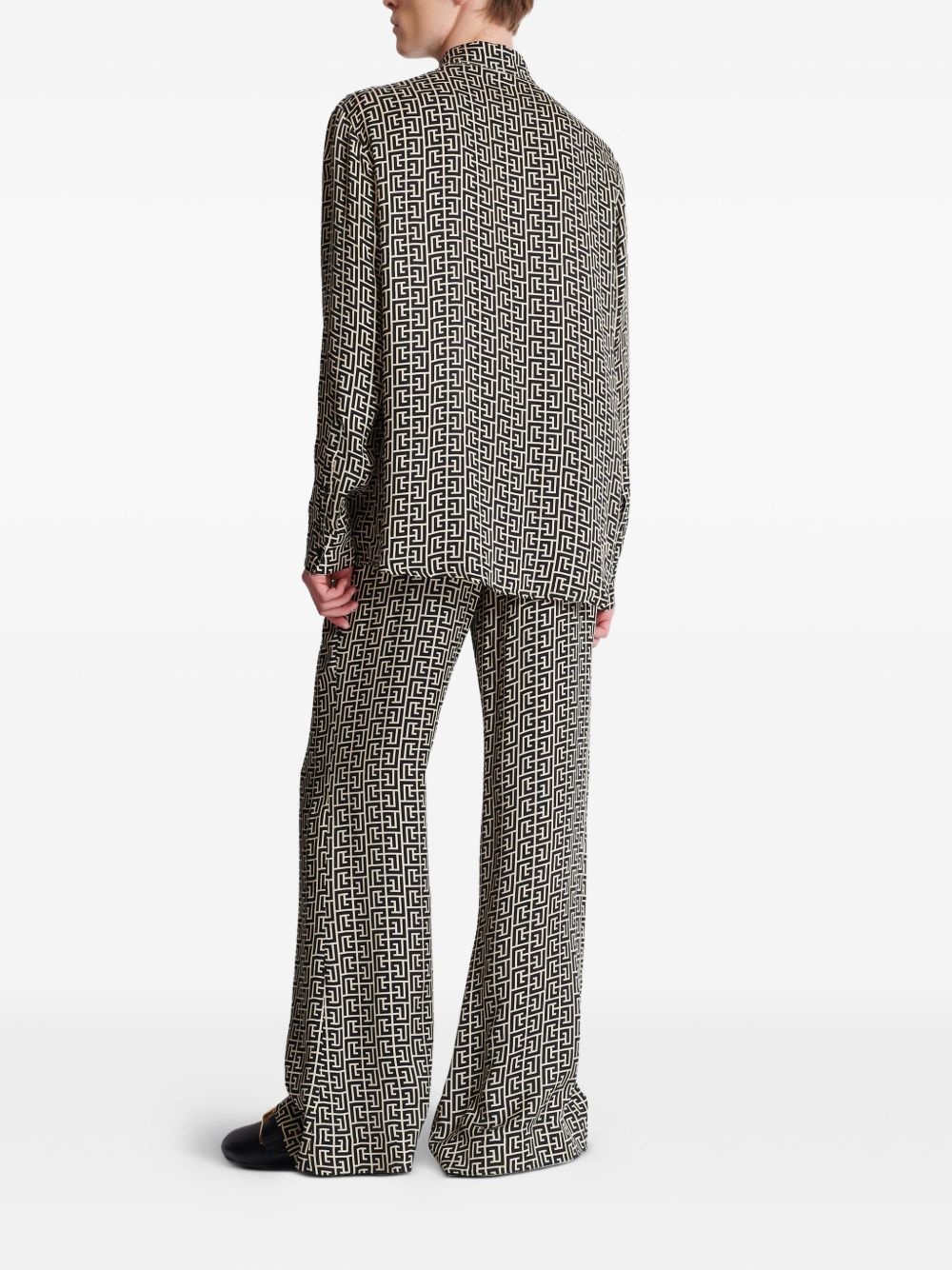 monogram-pattern shirt - 4