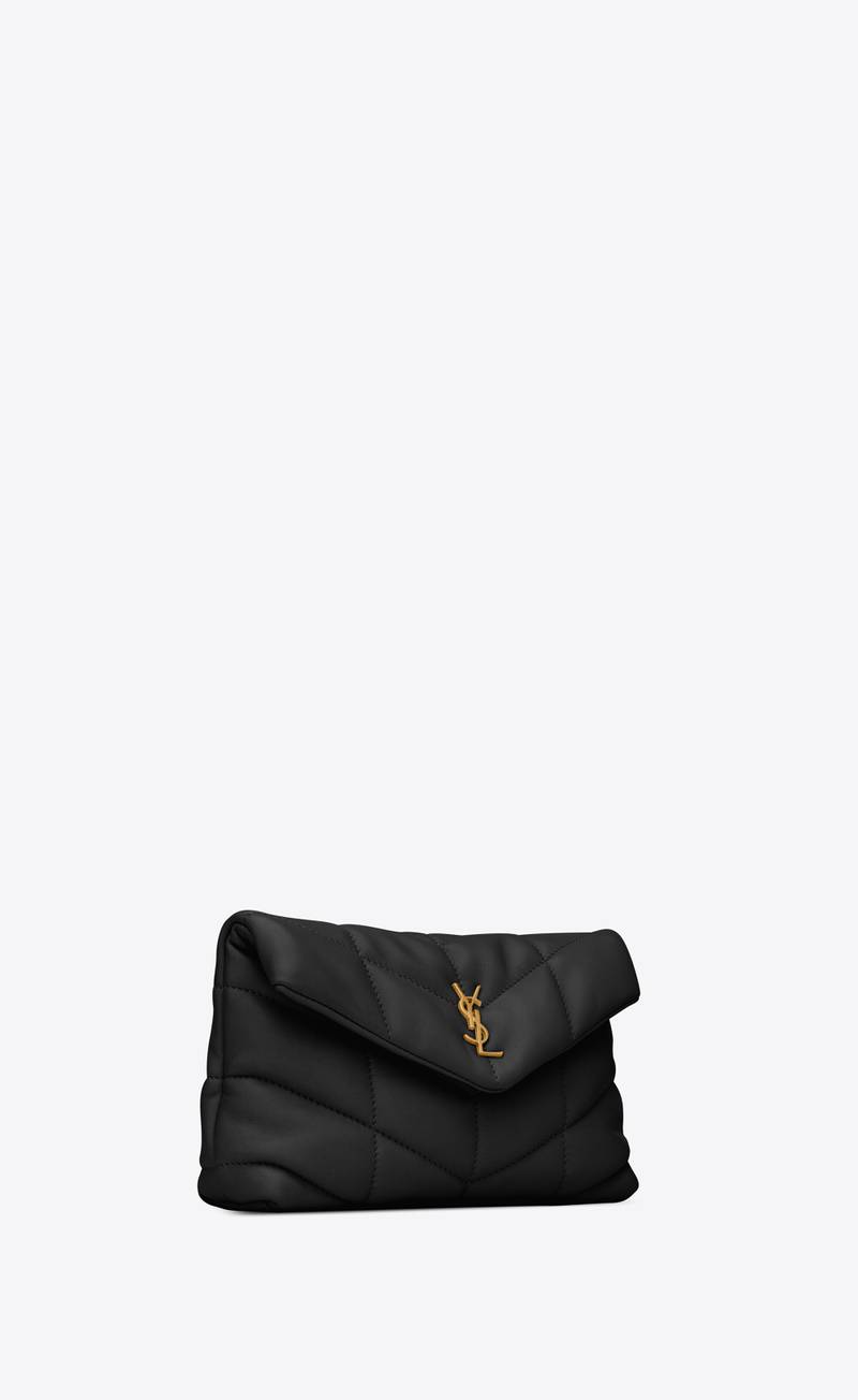 puffer small pouch in quilted lambskin 6