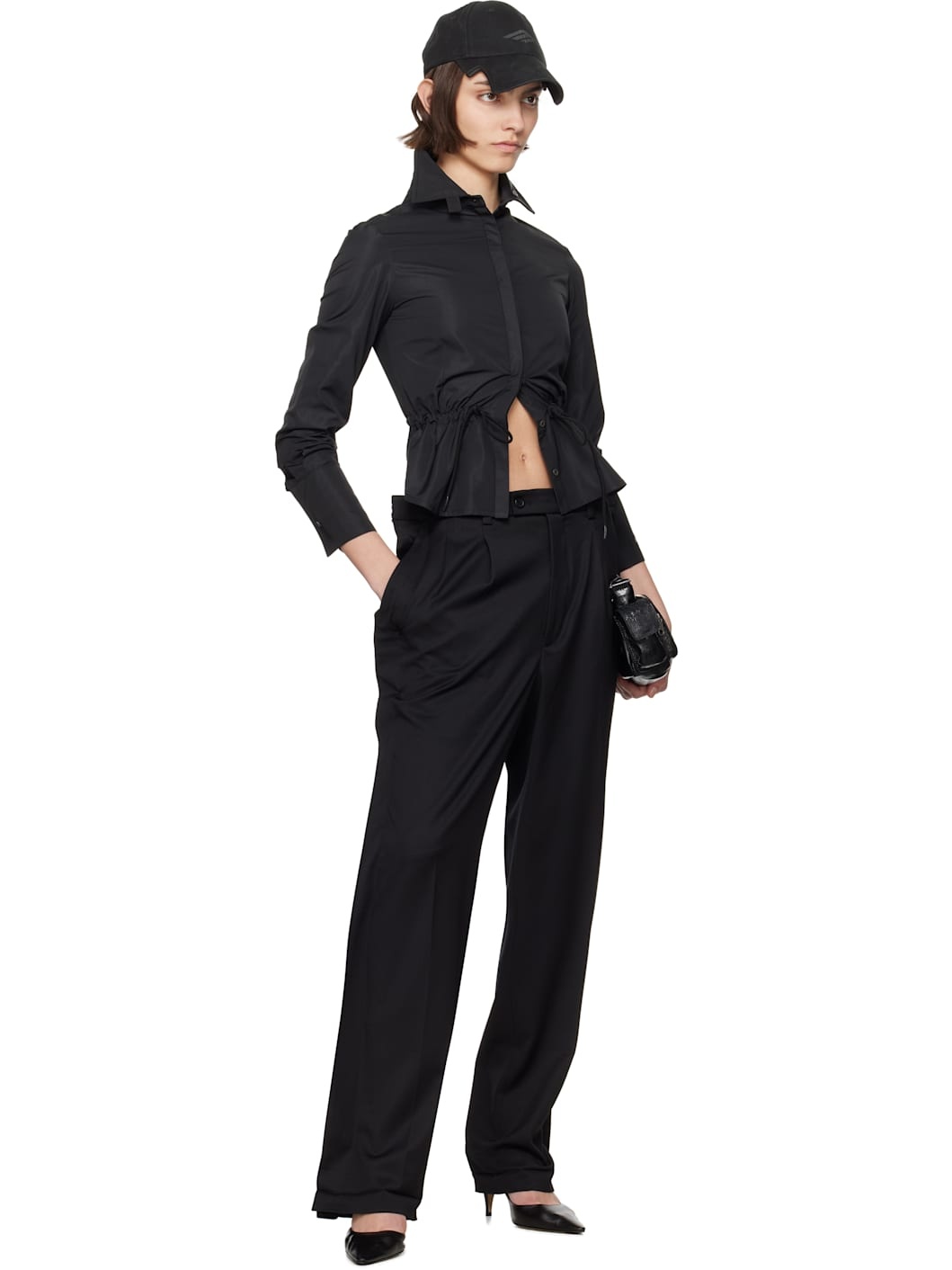 Black Shoelace Shirt - 4