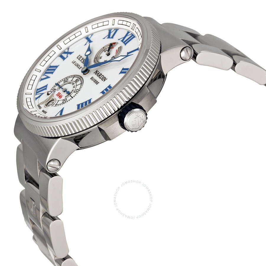 Ulysse Nardin Marine Chronometer White Dial Stainless Steel Men's Watch 1183-126-7M-40 - 2