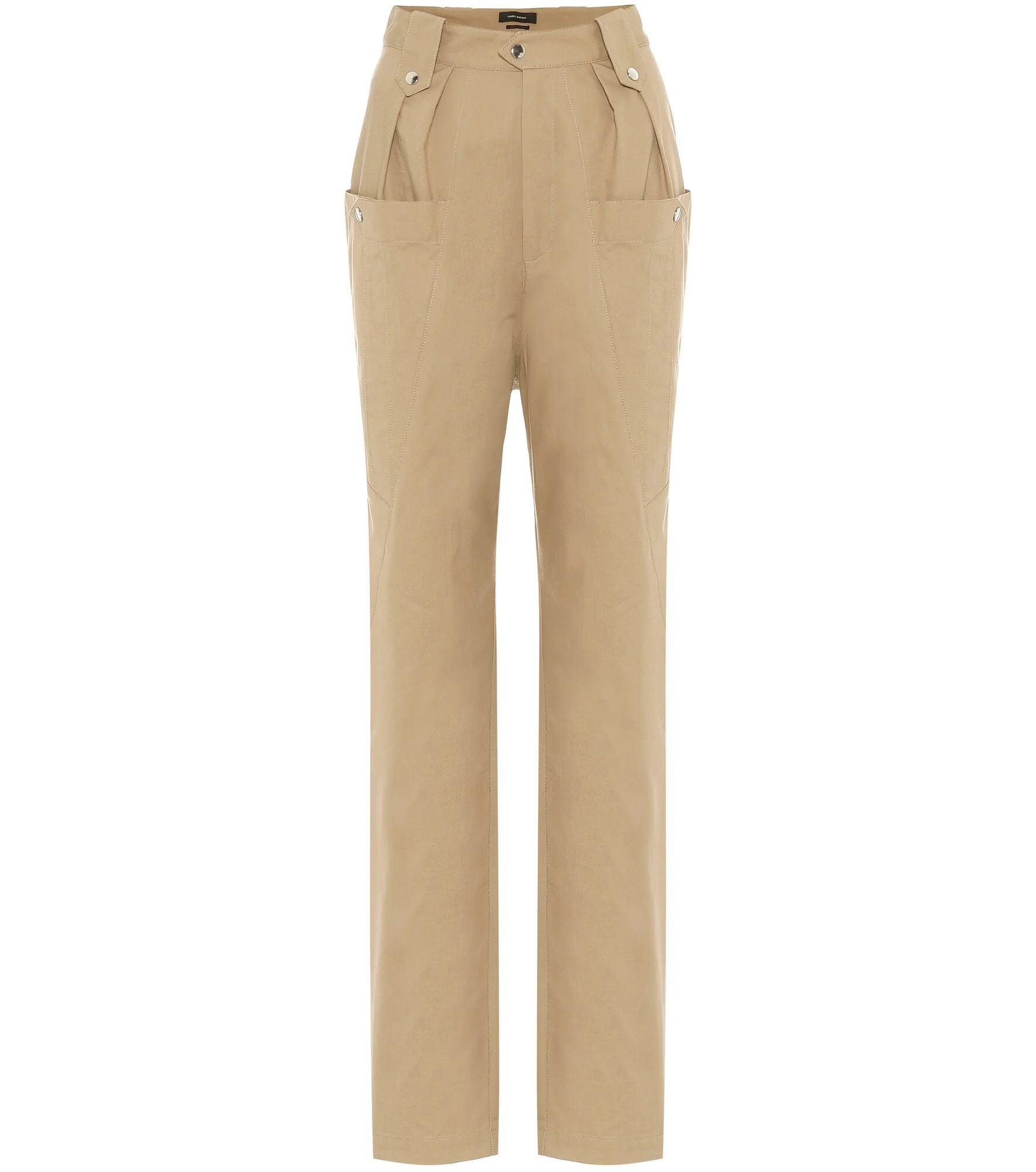 Yerris high-rise straight pants - 1