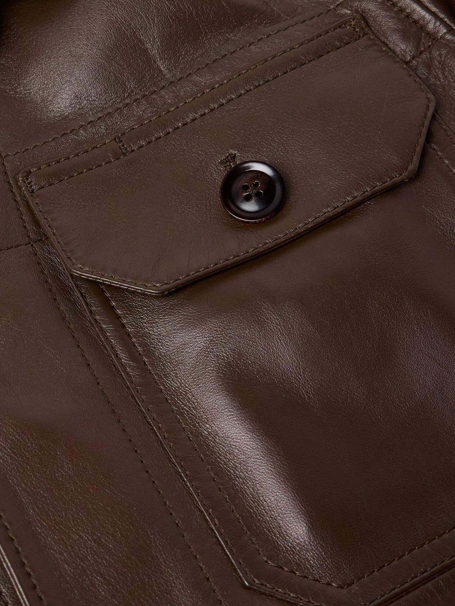 Leather Jacket Brown - 6