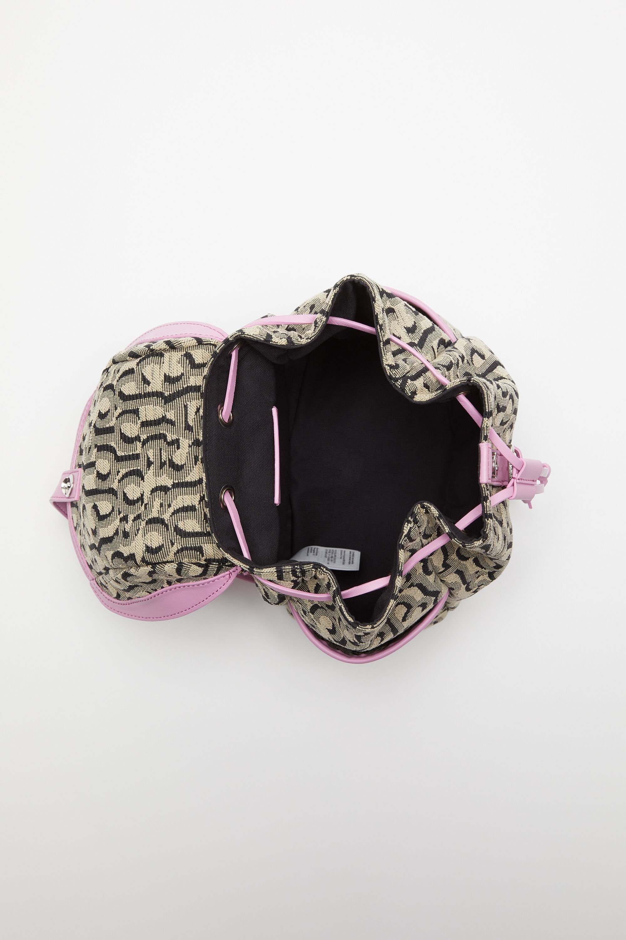 Mini backpack monogram - Beige/pink - 4