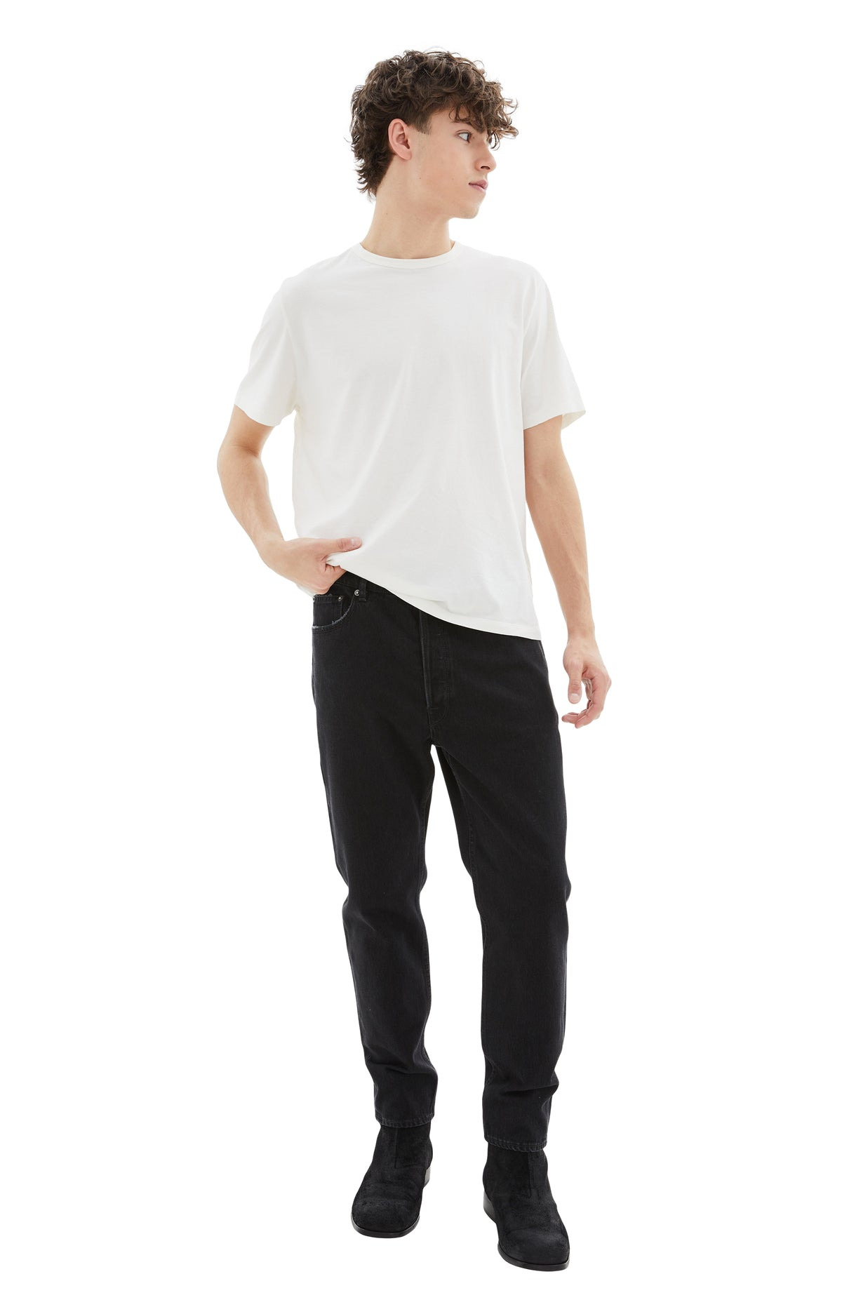 HAPPY ONE WASHED DENIM (BLACK) - 1