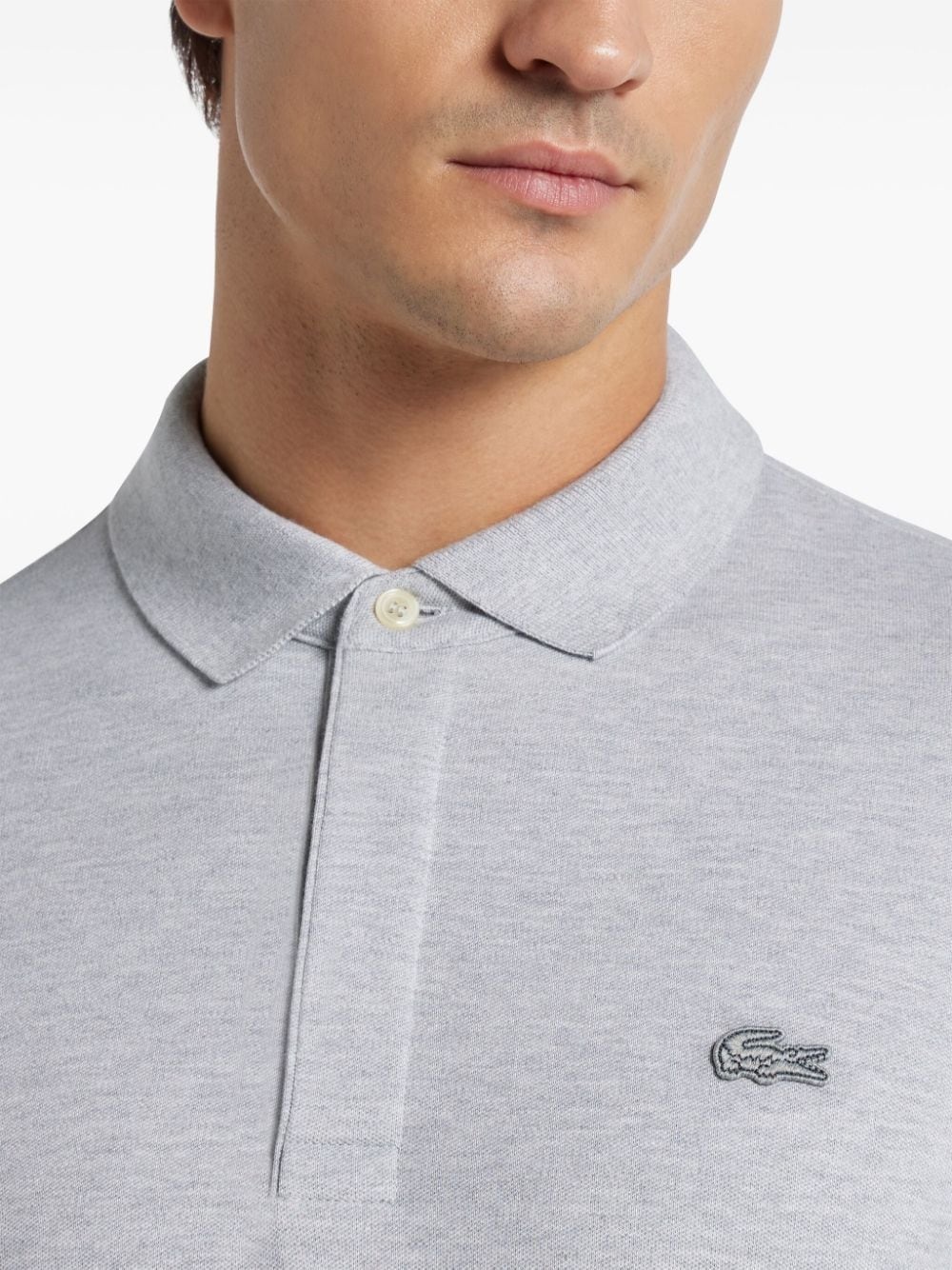 logo-patch polo shirt - 5