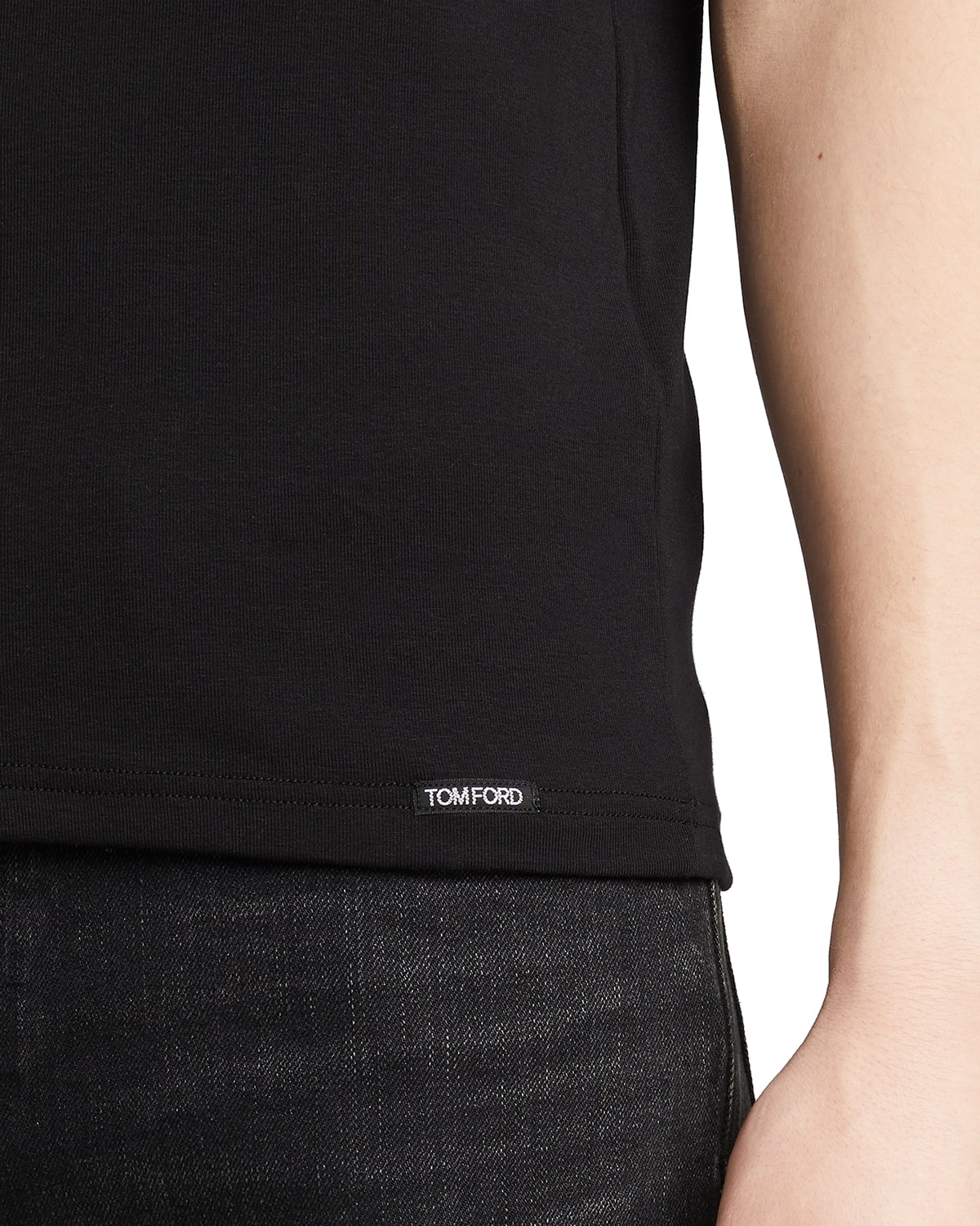 Men's Solid Stretch Jersey T-Shirt - 2