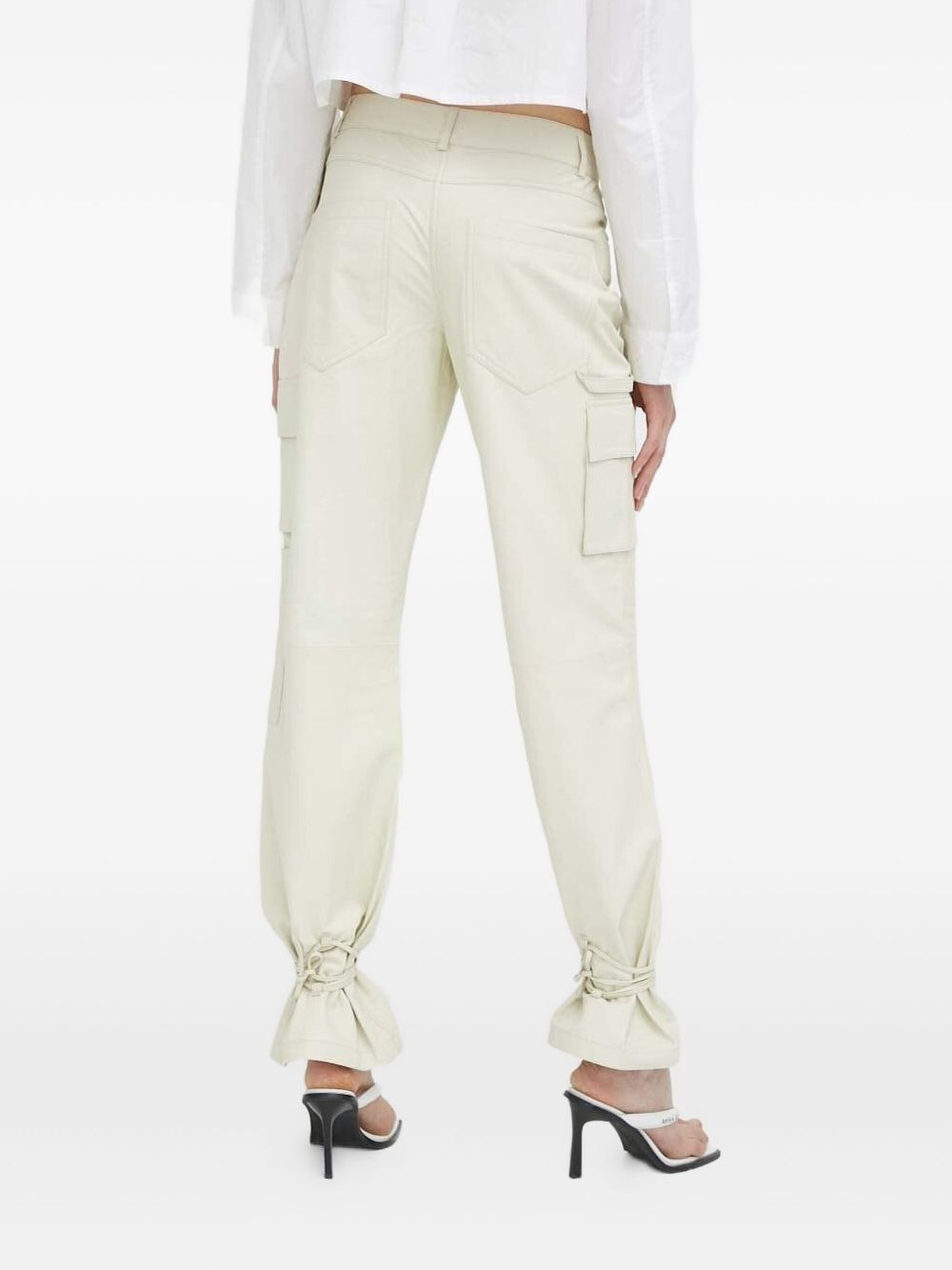 tie-leg cargo trousers - 2