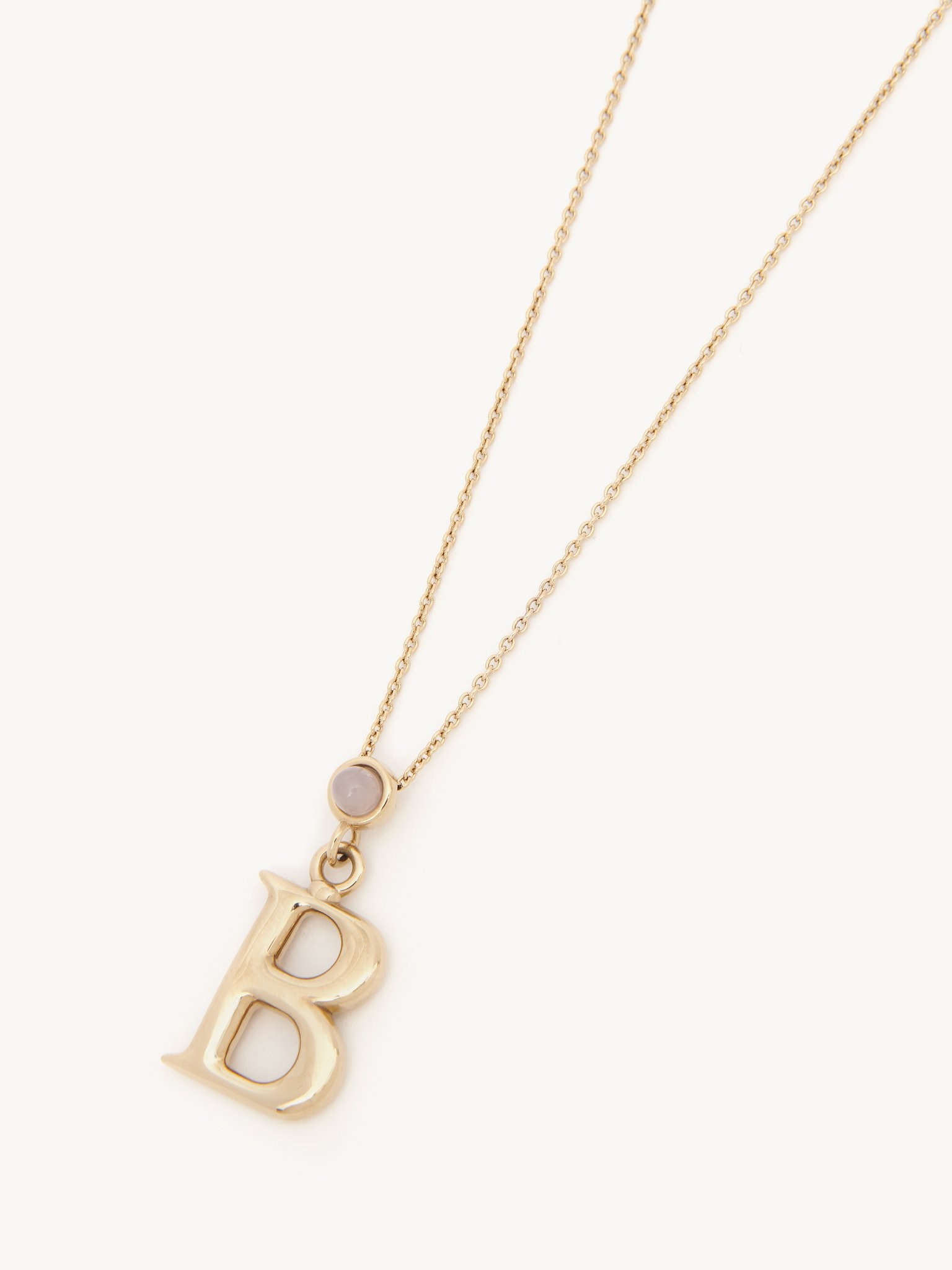 ALPHABET NECKLACE WITH PENDANT B - 2