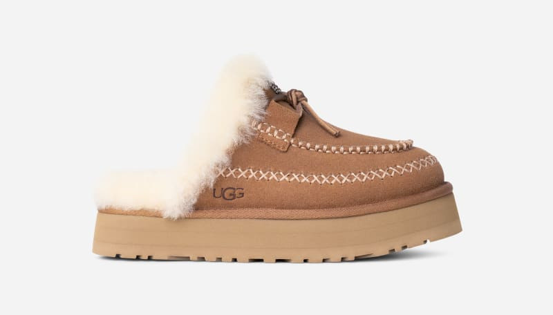 ® Women's Disquette Alpine Sheepskin Slippers in Chestnut 1