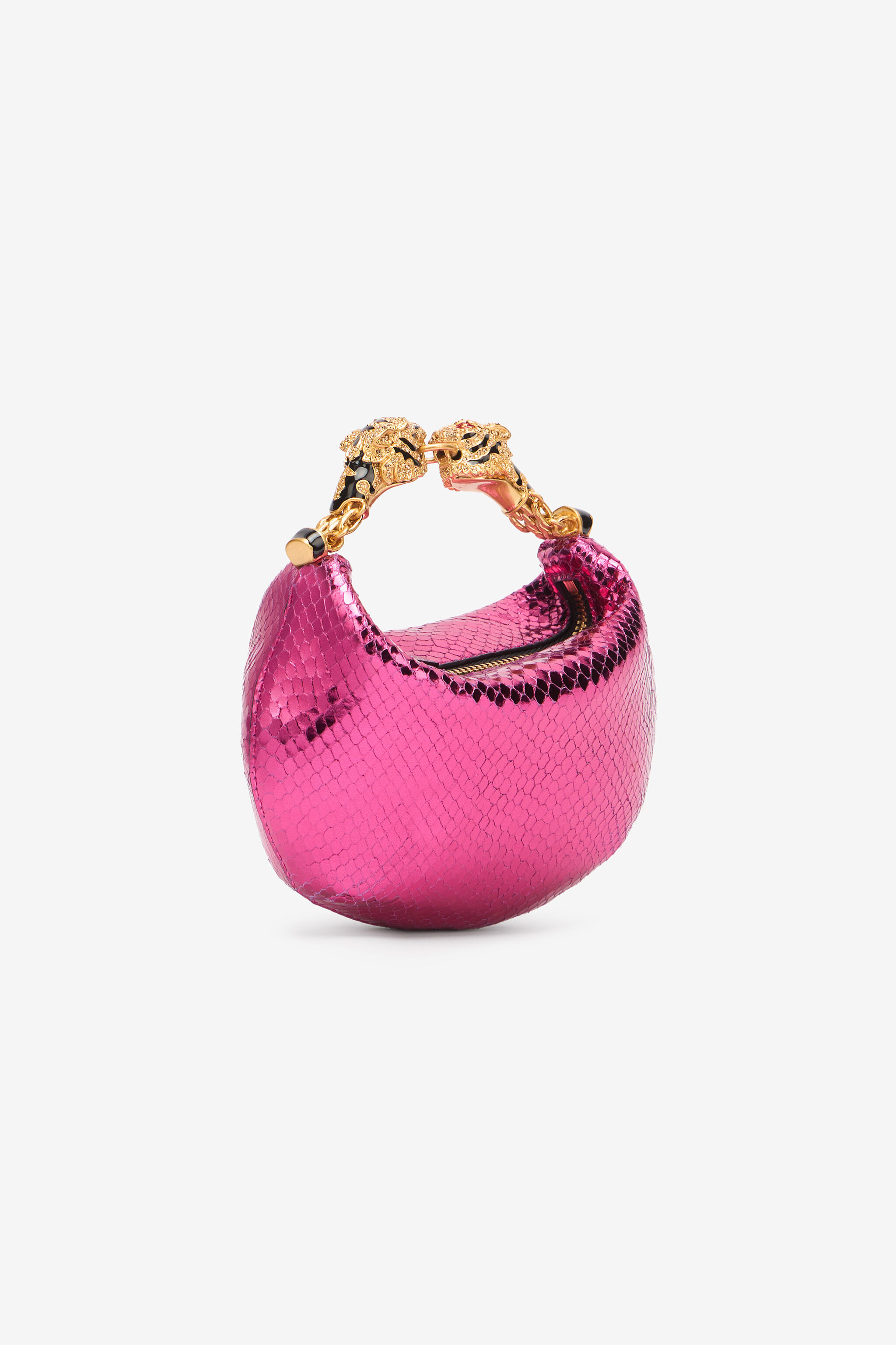 Mini Hobo Roar Bag With Snake Print - 6