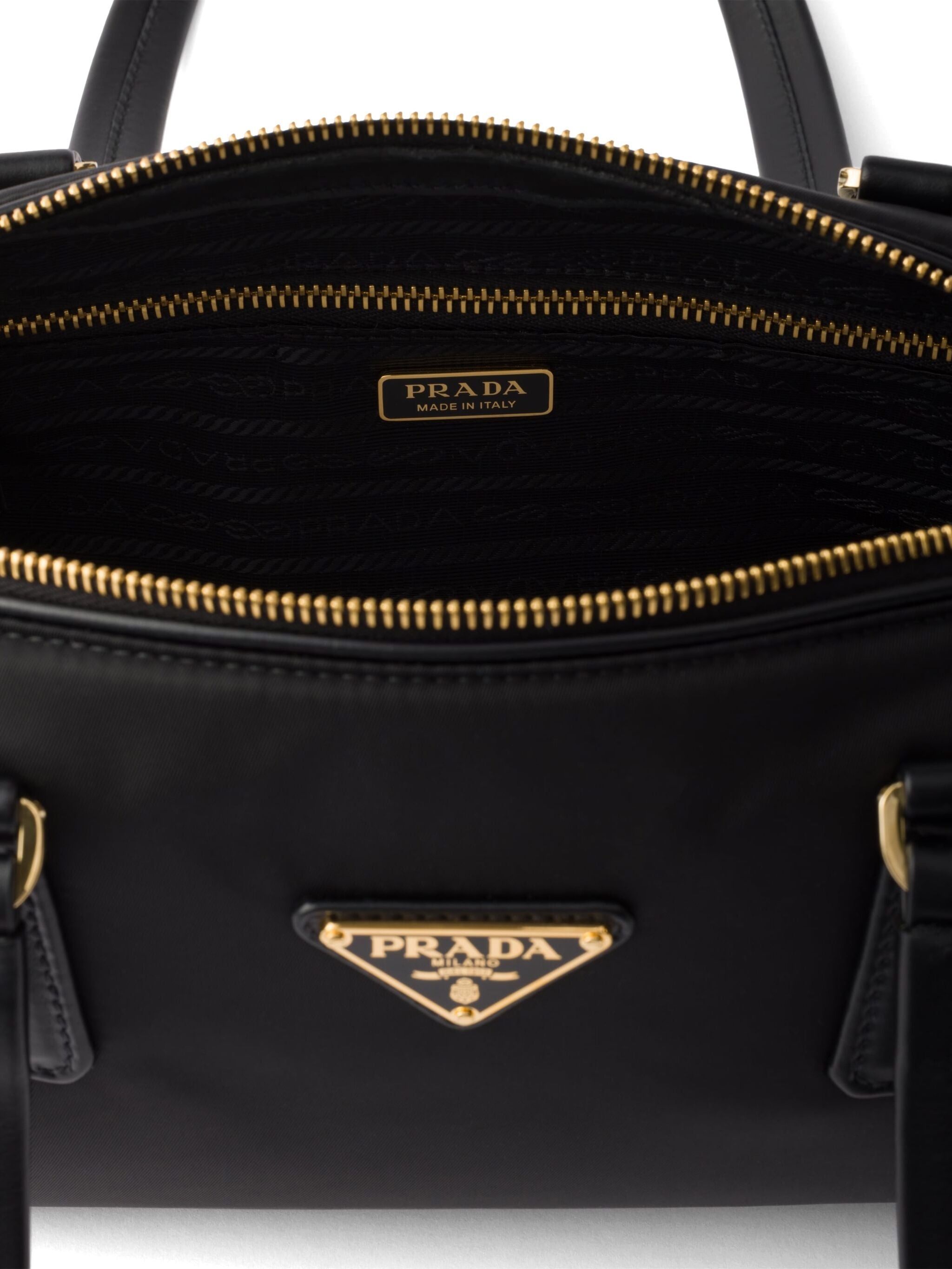 Medium Re-nylon And Leather Tote Bag - 4