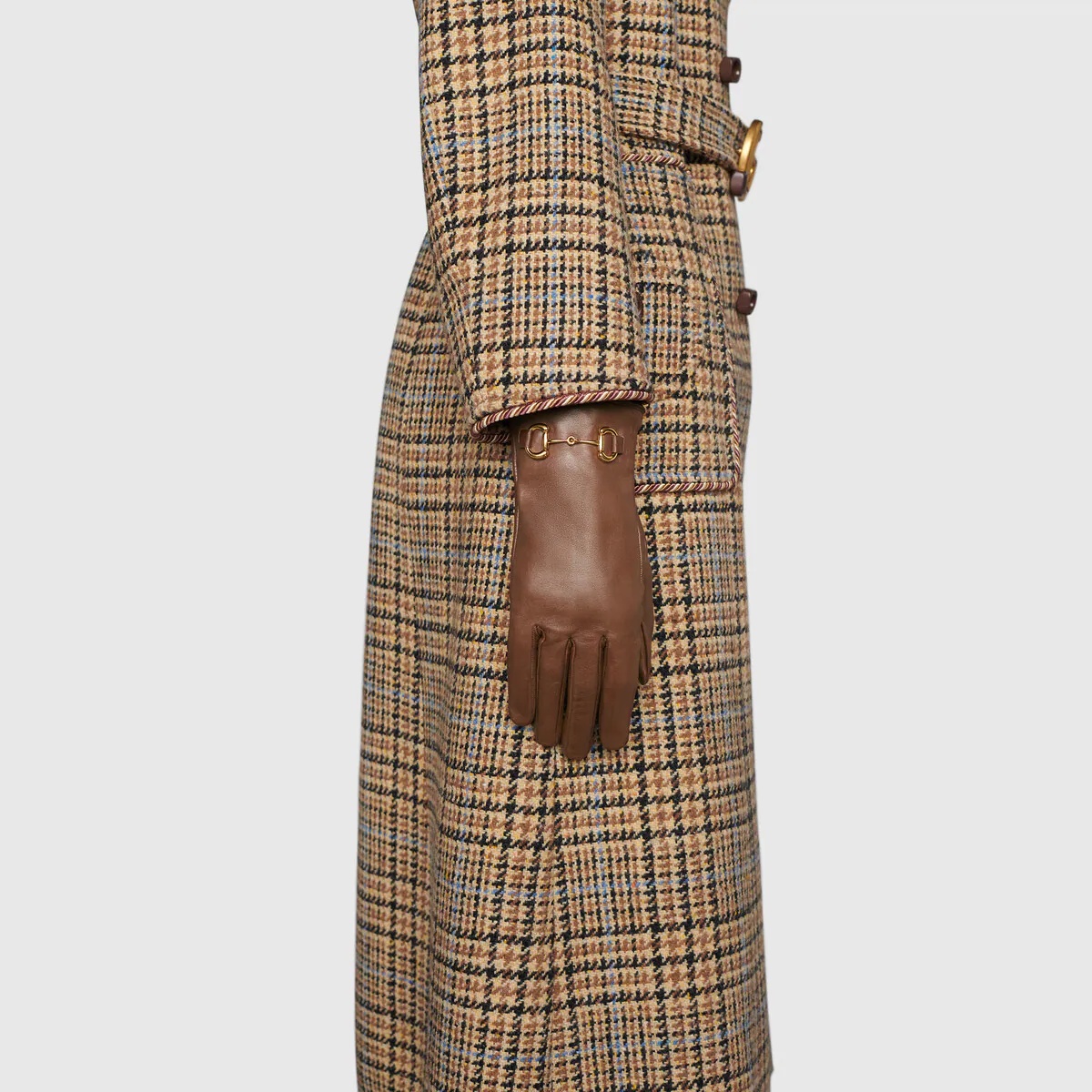 Leather gloves with Horsebit - 3