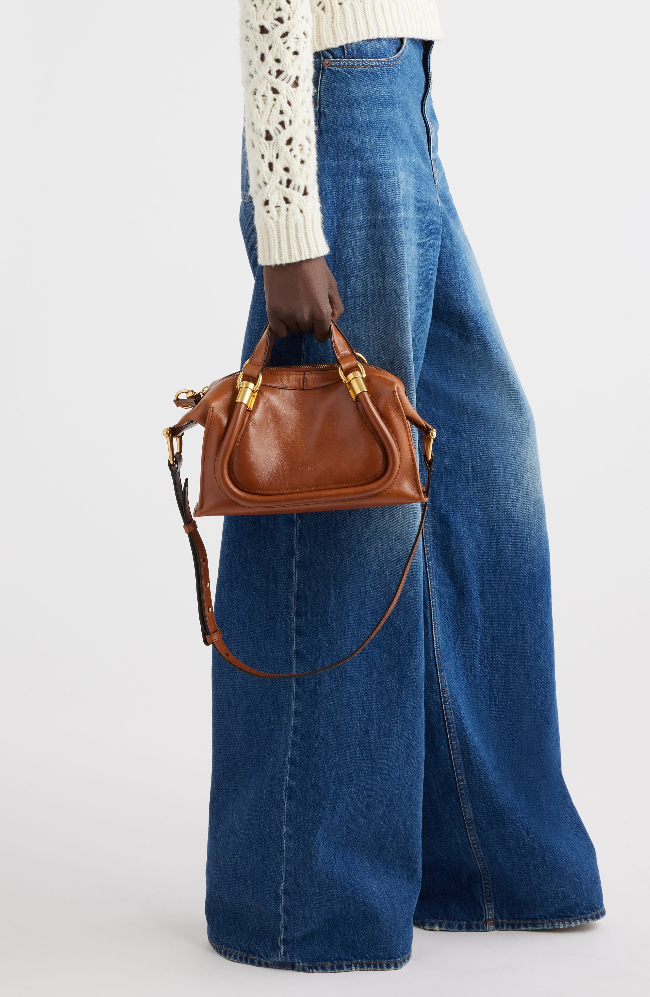 Chloé Paraty 24 Leather Shoulder Bag in Clay Brown at Nordstrom - 2