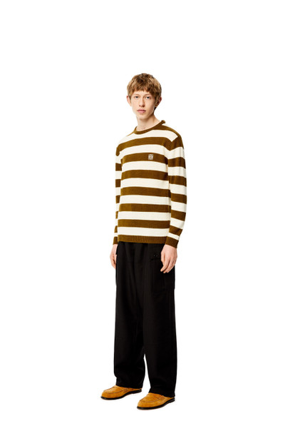 Loewe Anagram embroidered sweater in wool and alpaca outlook