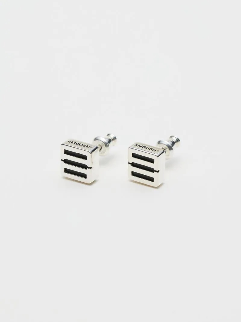 MONOGRAM STUD EARRINGS - 1