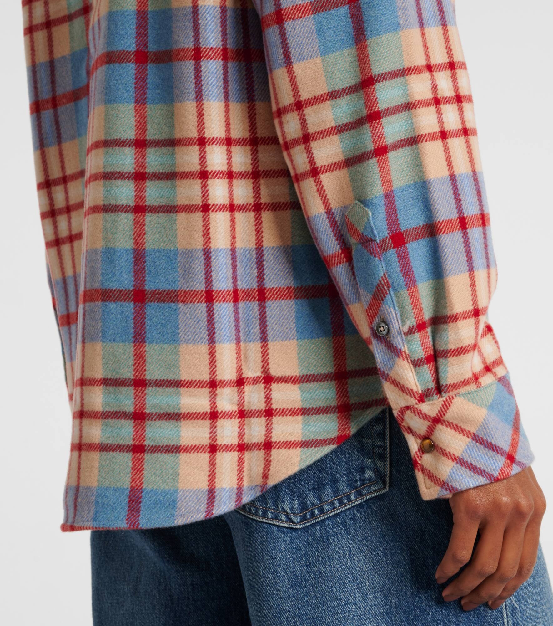 Al’s Run plaid cashmere shirt - 5