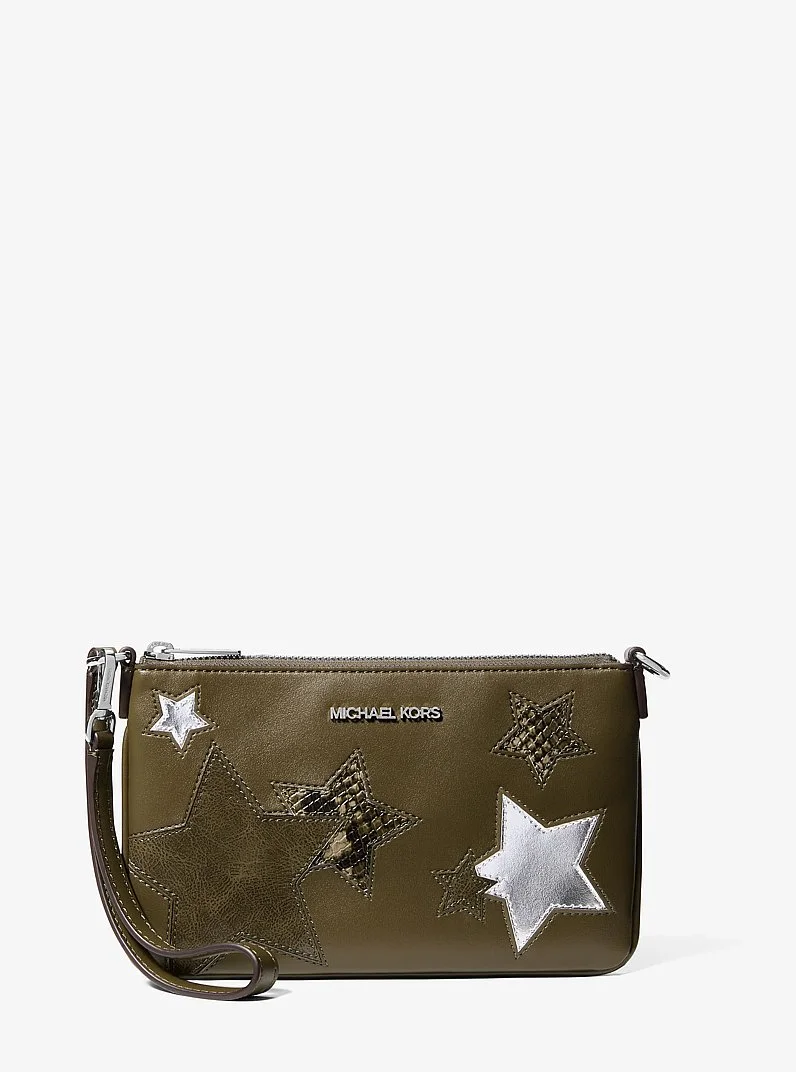 Jet Set Small Printed Wristlet - 1