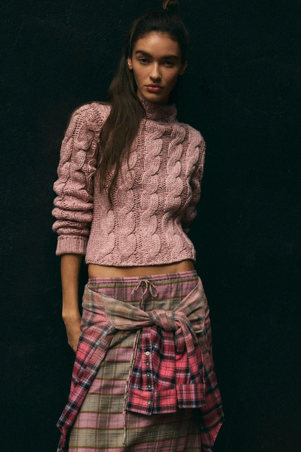 Simone Cable Knit Pullover - 1